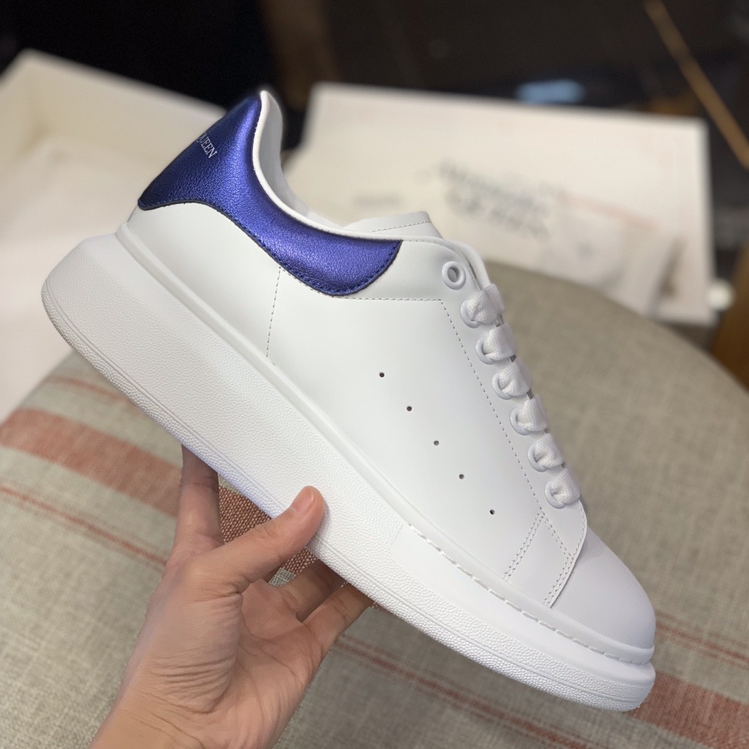 Alexander McQueen MQ plating blue velvet tail Sneakers  W US5.5=EUR36=CM23