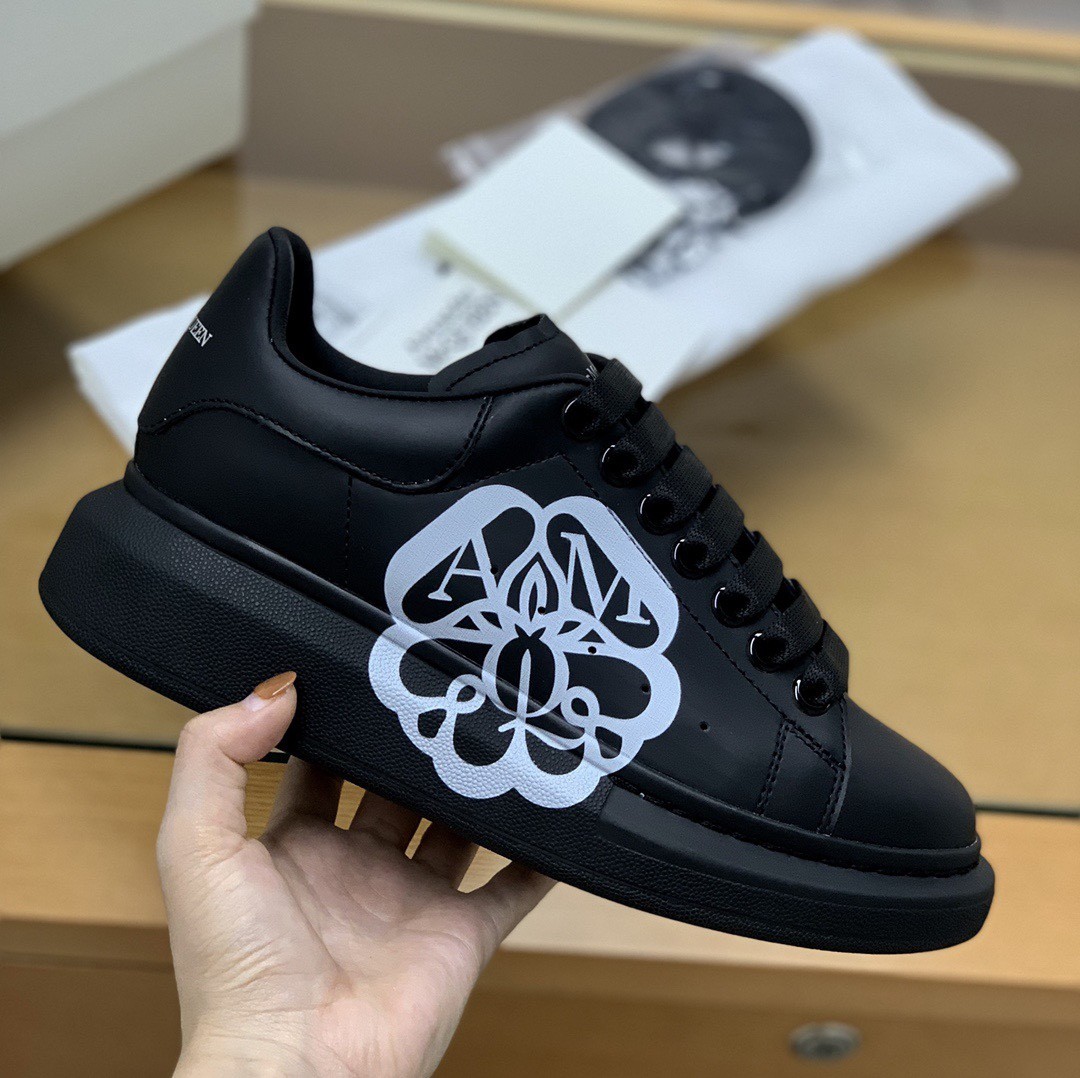 Alexander McQueen MQ 3D black bloom Sneakers  W US5.5=EUR36=CM23