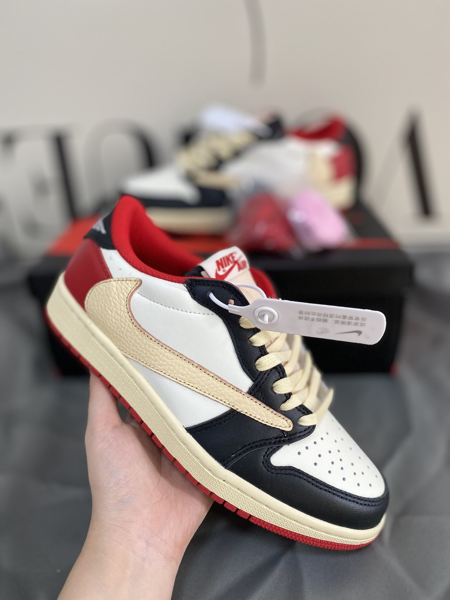 AirJordan1 x TravisScott  AJ Low W US5=EUR35=CM23