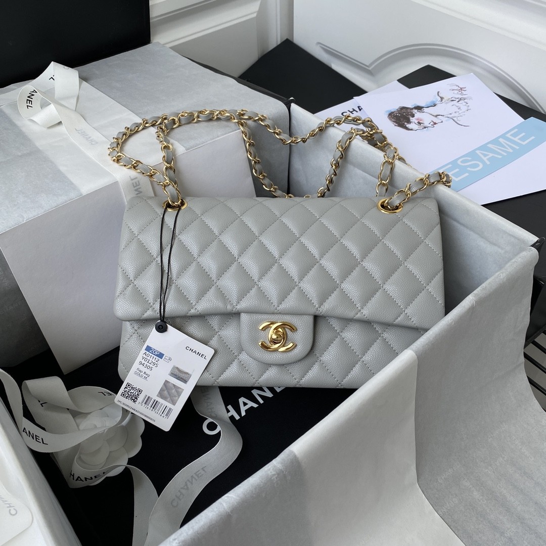 Chanel Classic Flap Bag A01113, Top Quality, Medium Size: 23cm