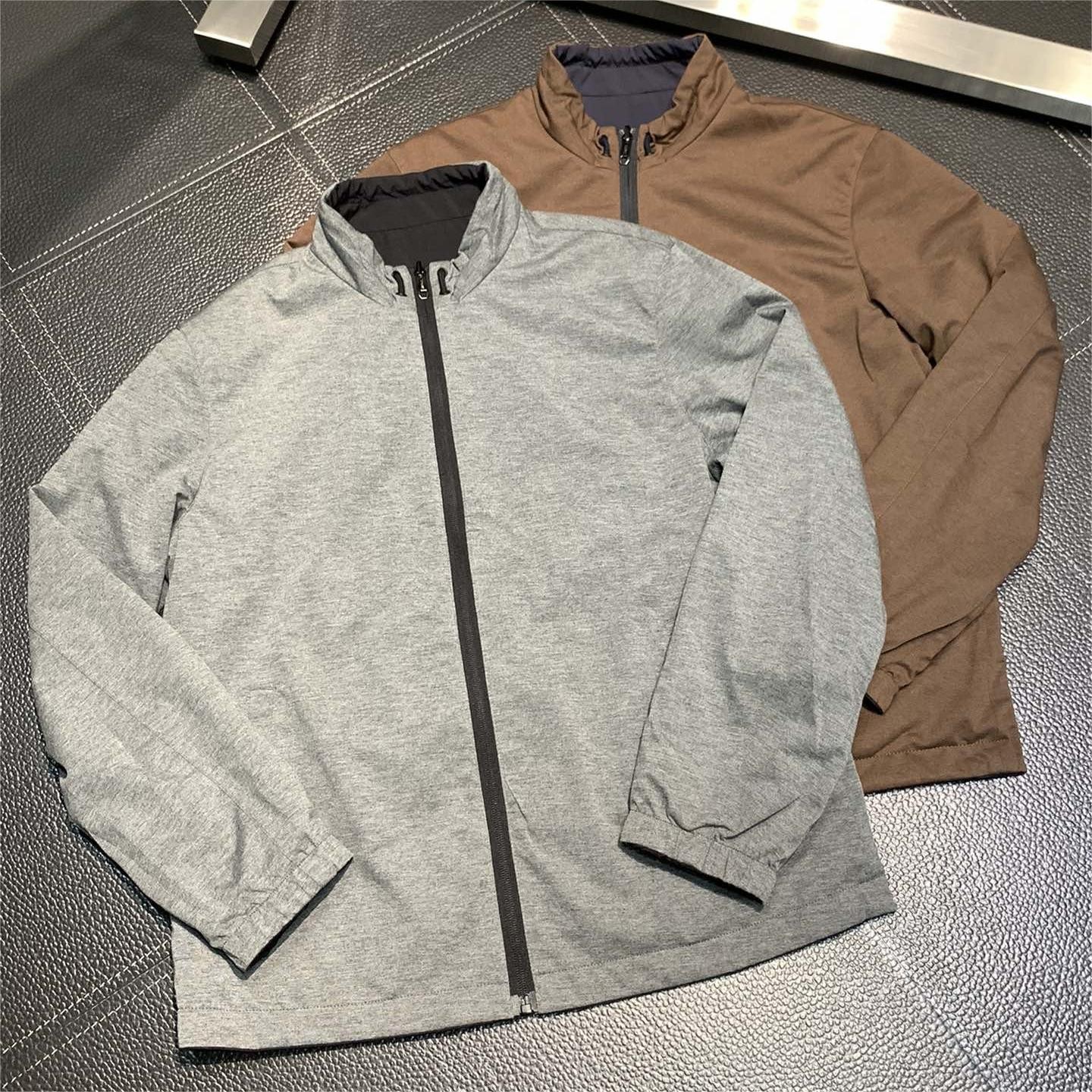 Zegna Hooded reversible jacket grey 100kg 195cm