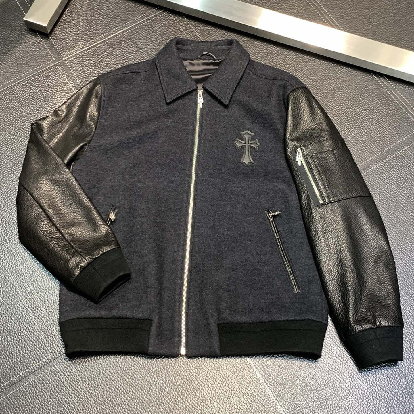 Chrome Hearts patchwork leather jacket 195cm 100kg