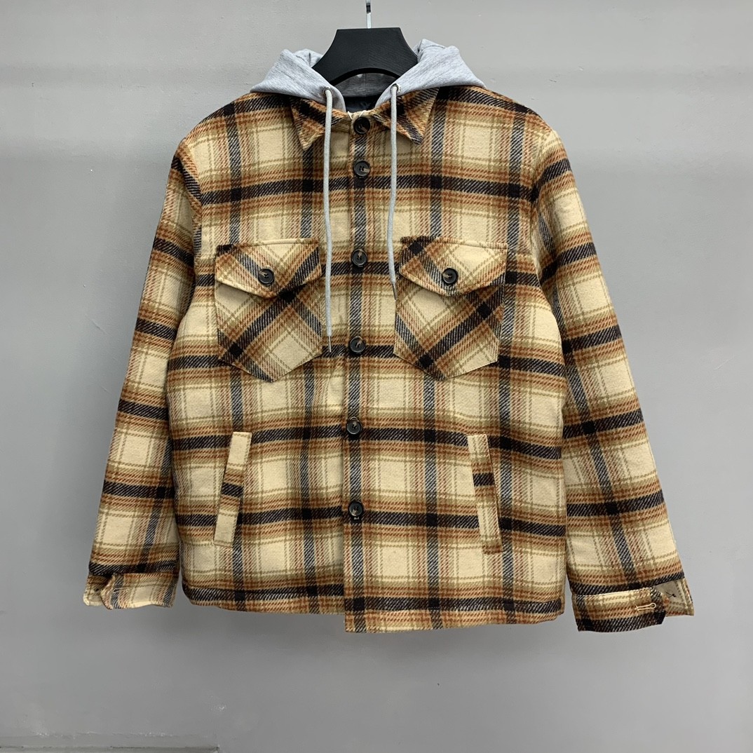 Balenciaga flannel plaid shirt jacket 100kg≈220 pounds 195cm ≈ 6 feet 5 inches