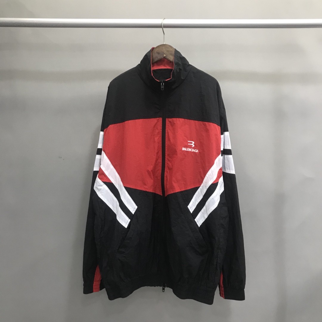 Balenciaga color block jacket 100kg≈220 pounds 195cm ≈ 6 feet 5 inches