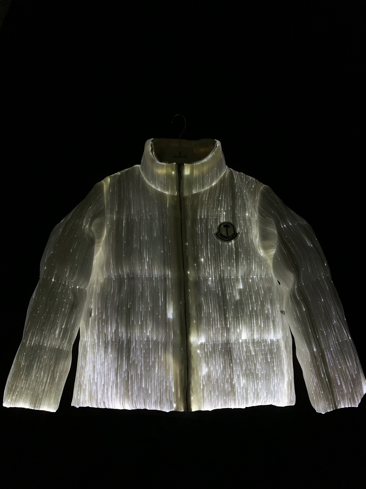 70th Anniversary Moncler x Palm Angels Flash Maya Down Jacket 195cm ≈ 6 feet 5 inches 100kg≈220 pounds