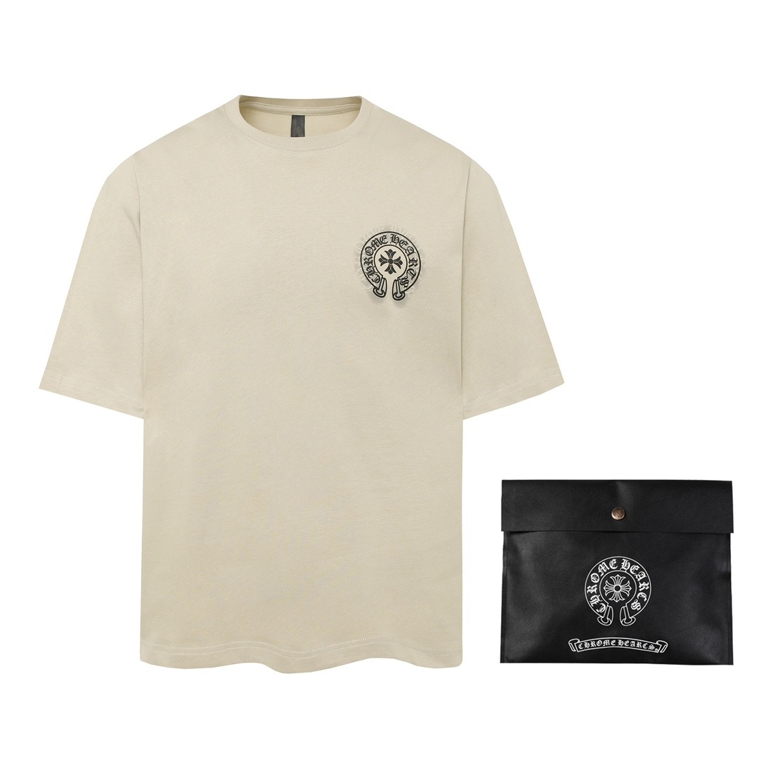 Chrome Hearts Heavy-duty foam horseshoe print t-shirt 195cm 100kg