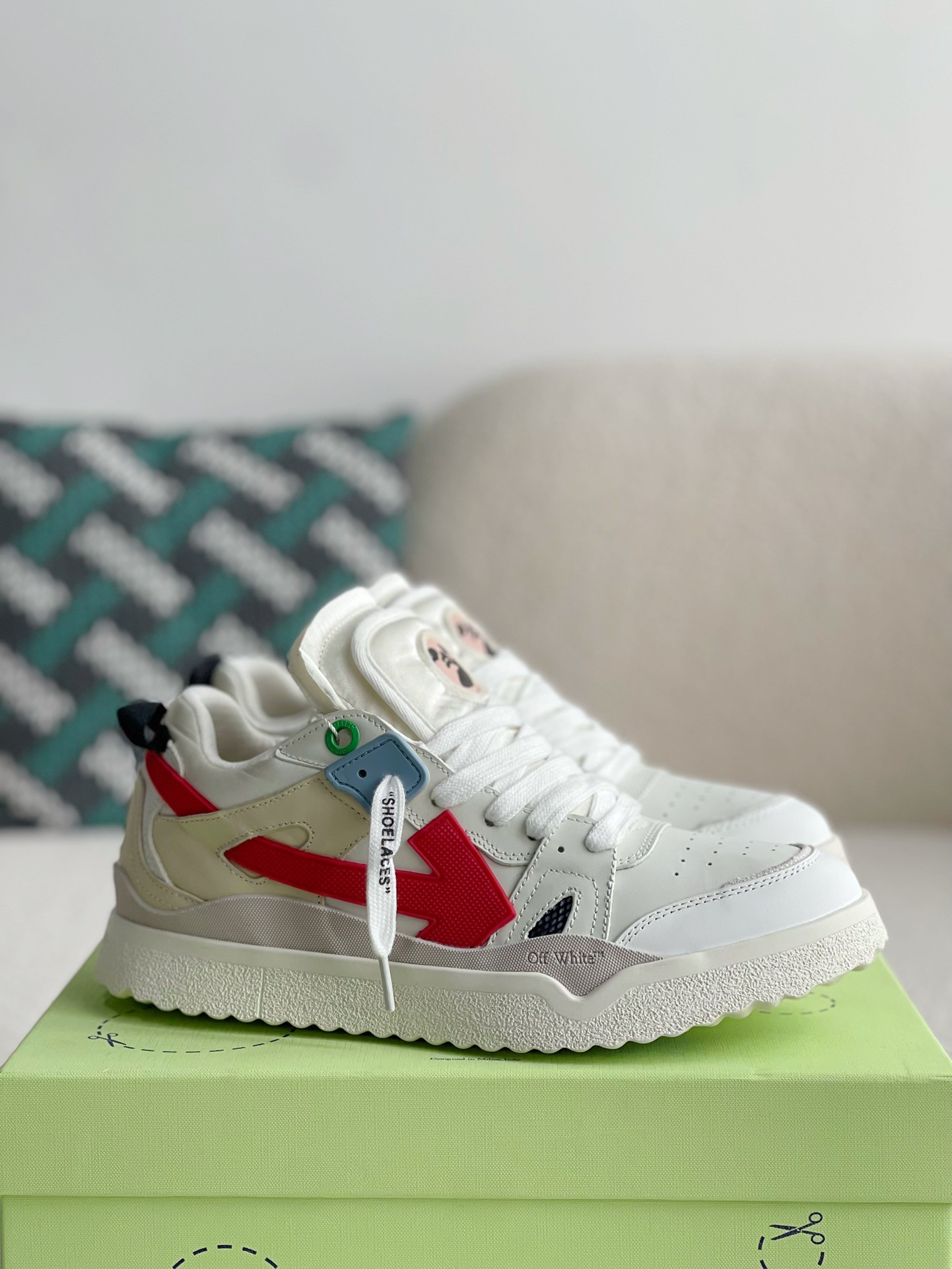 Off-White Out-Off-Office Leather Sneakers Size Opition Select