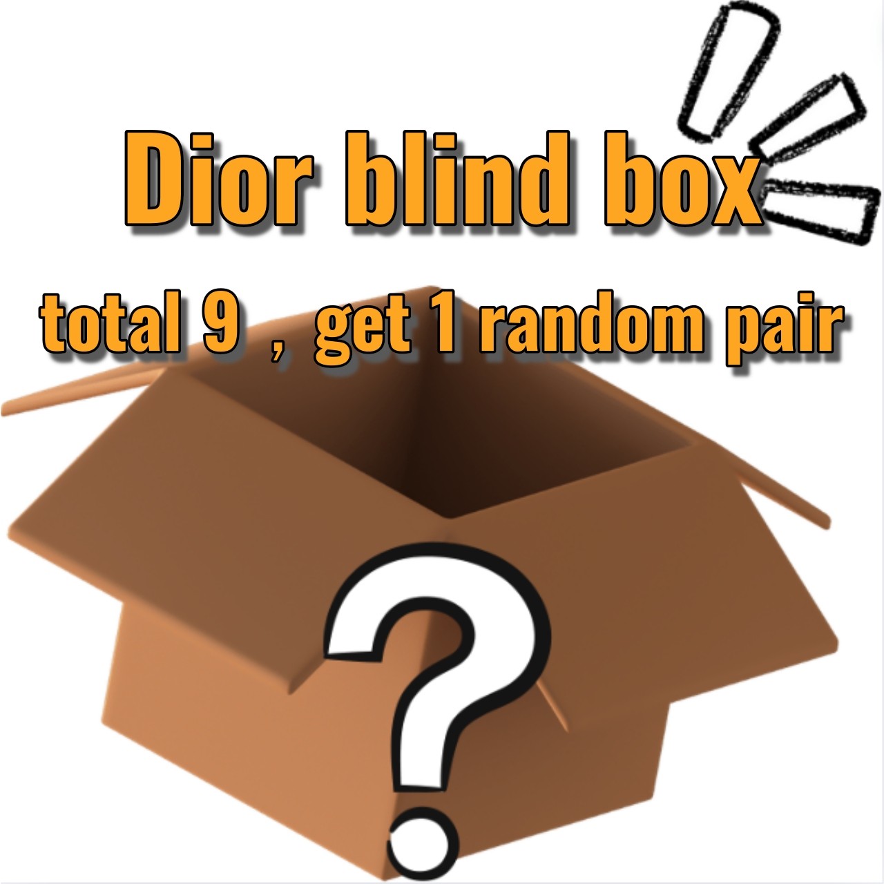 Dior shoe blind box (order with caution, no shoe box, no return or exchange without quality issues) Size Opition Select