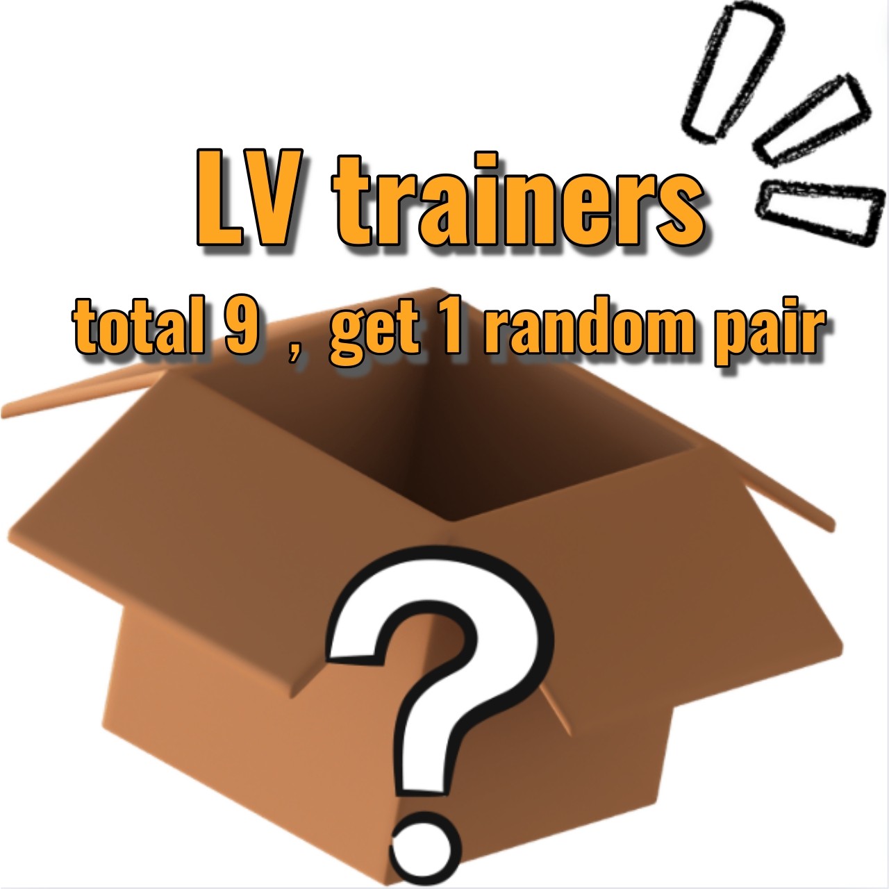 LV trainer blind box (order with caution, no shoe box, no return or exchange without quality issues) Size Opition Select