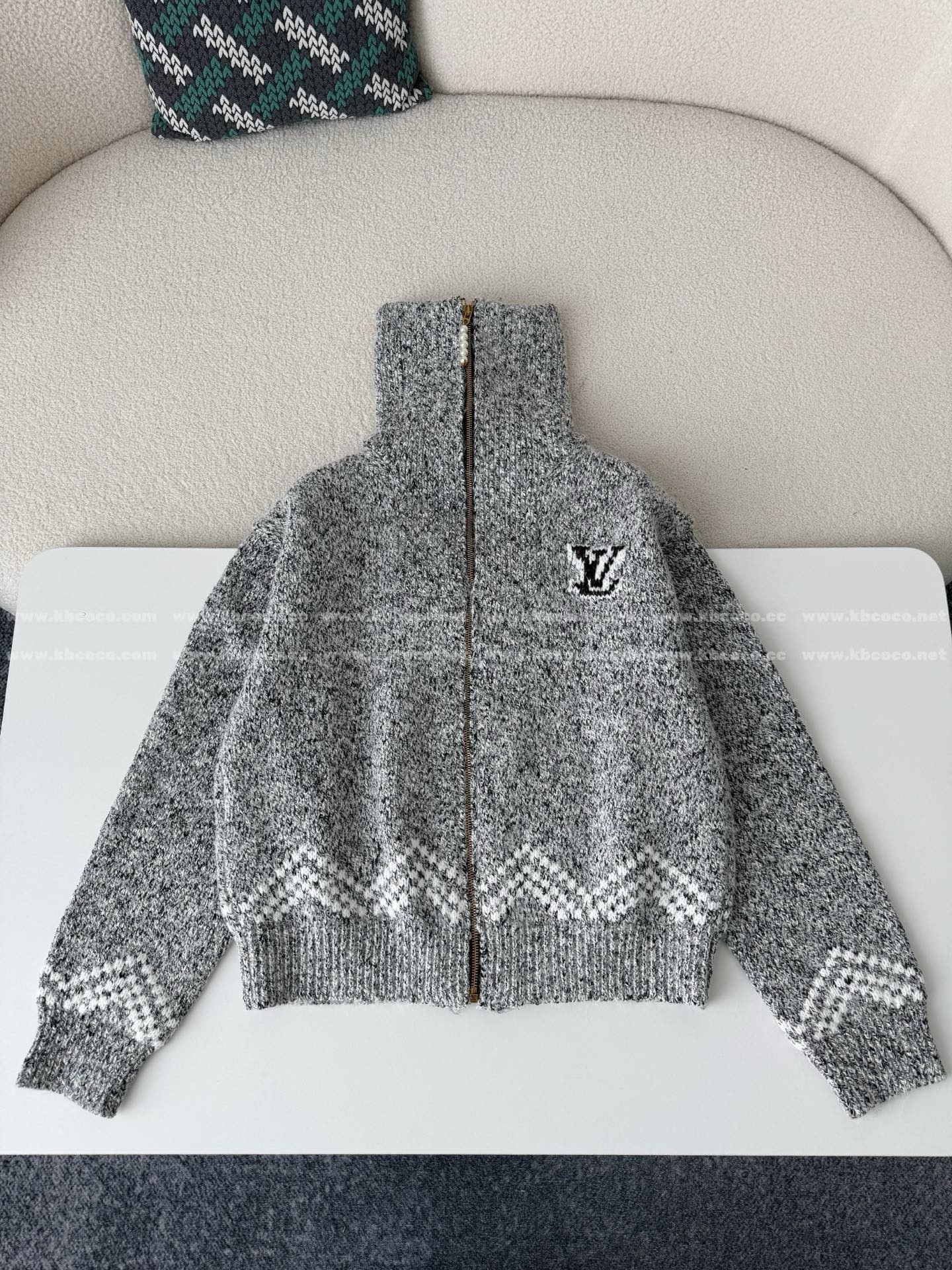 「#6039」Louis Vuitton x Nigo Joint Model FW25 Lapel Sweater