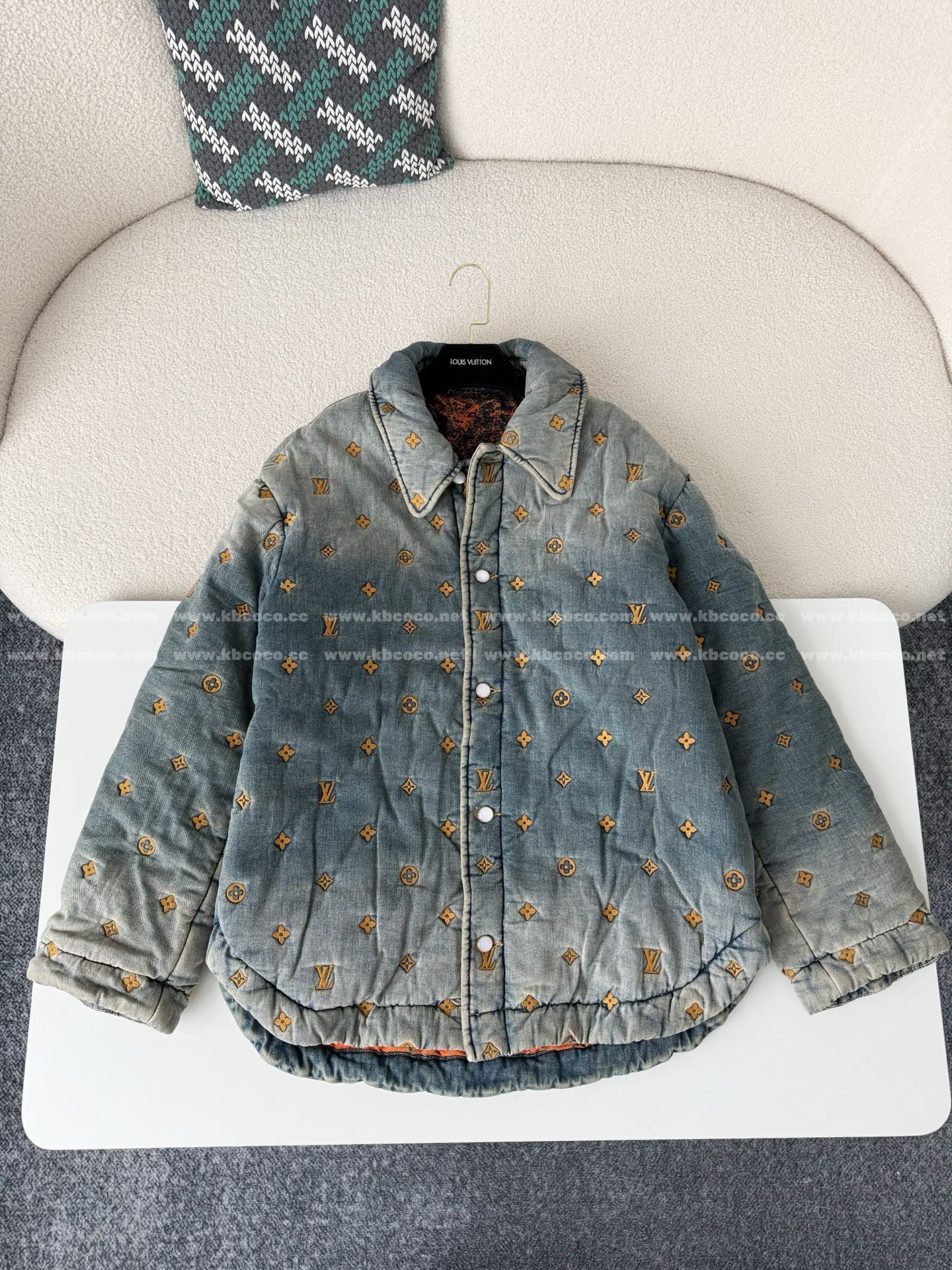 「#6098」LOUIS VUITTON SS24 PHARRELL JOINT SERIES DENIM JACKET