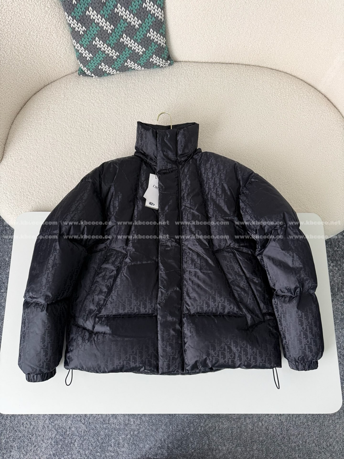 「#6217」Dior Logo Printed Stand-Up Collar Down Jacket