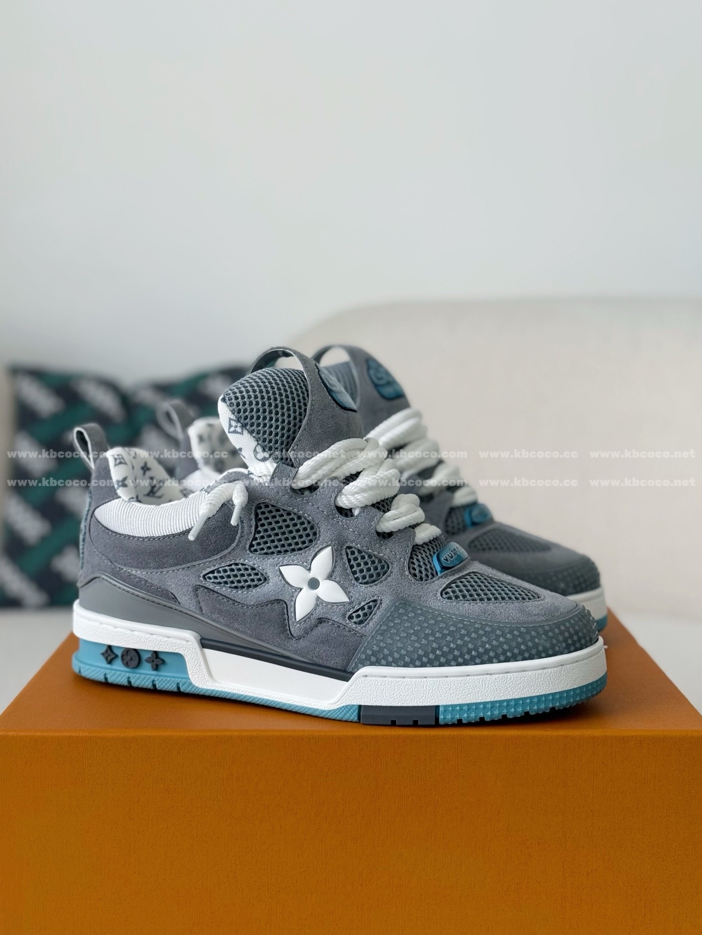 「#6273」Louis Vuitton Skate Suede Sneakers