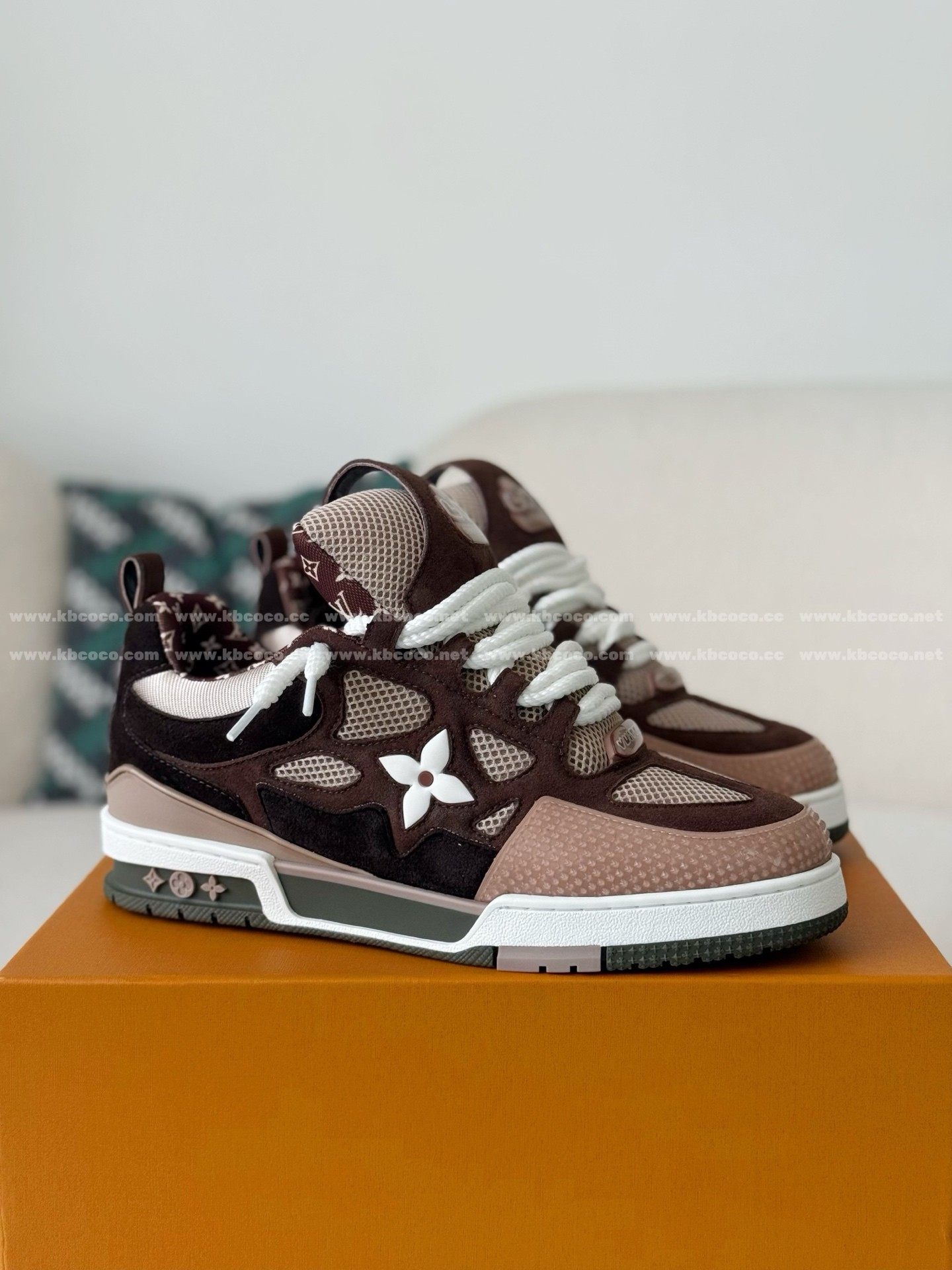 「#6274」Louis Vuitton Skate Suede Sneakers