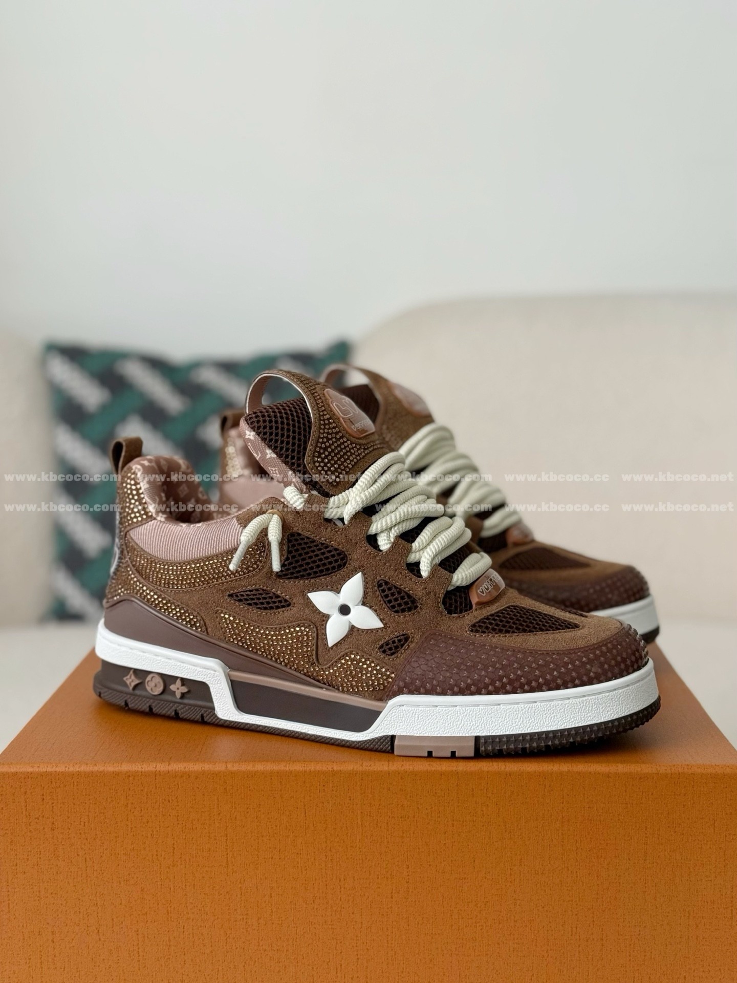 「#6326」Louis Vuitton Skate Suede Sneakers