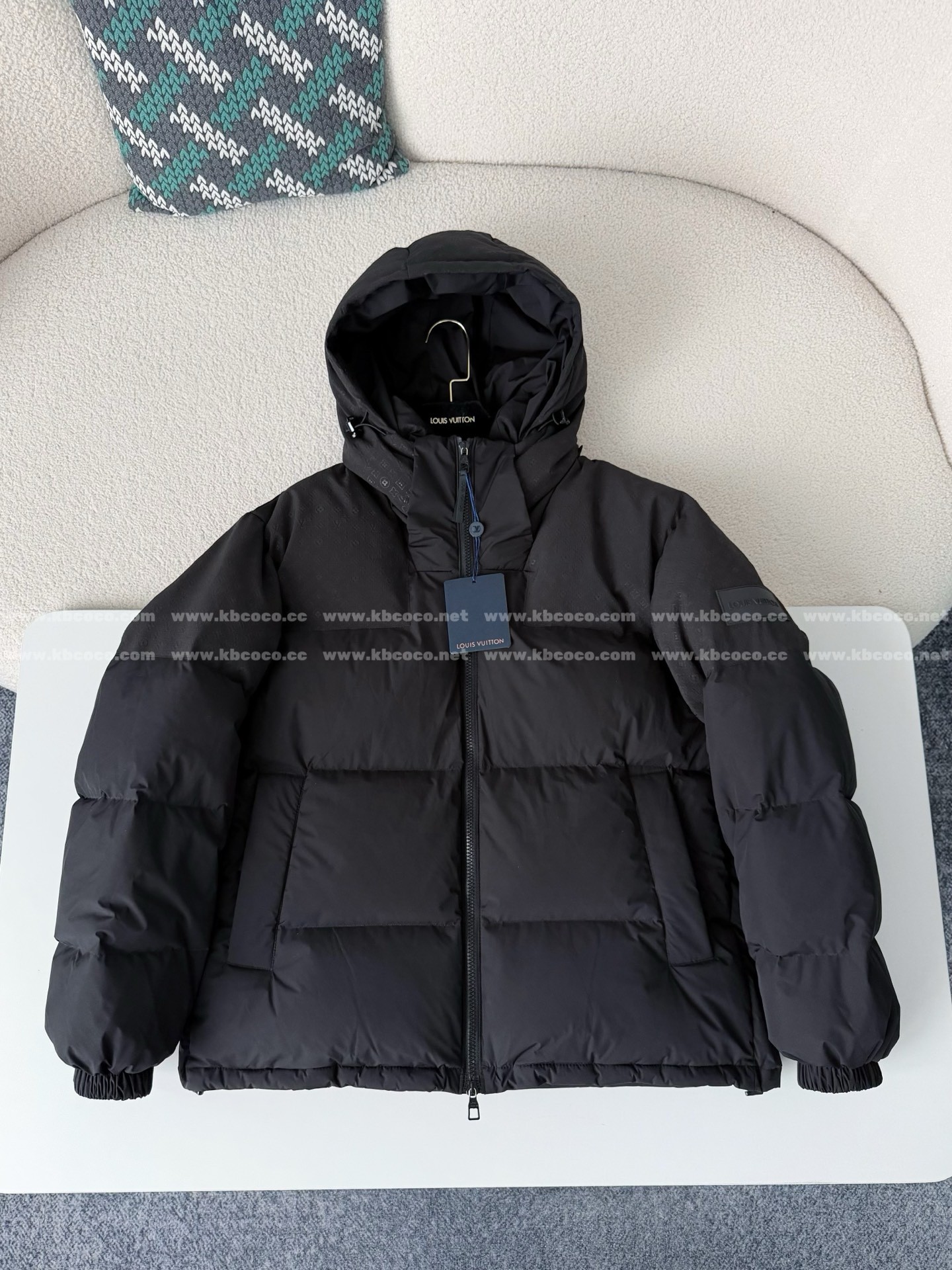 「#6088」Louis Vuitton Solid Color Cotton Coat