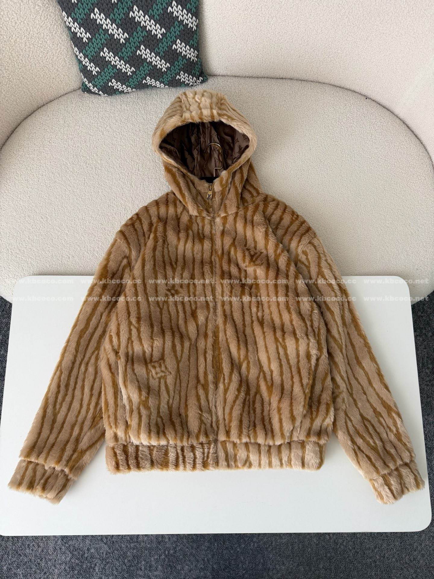 「#6372」Louis Vuitton Ski Series Hooded Fleece Jacket