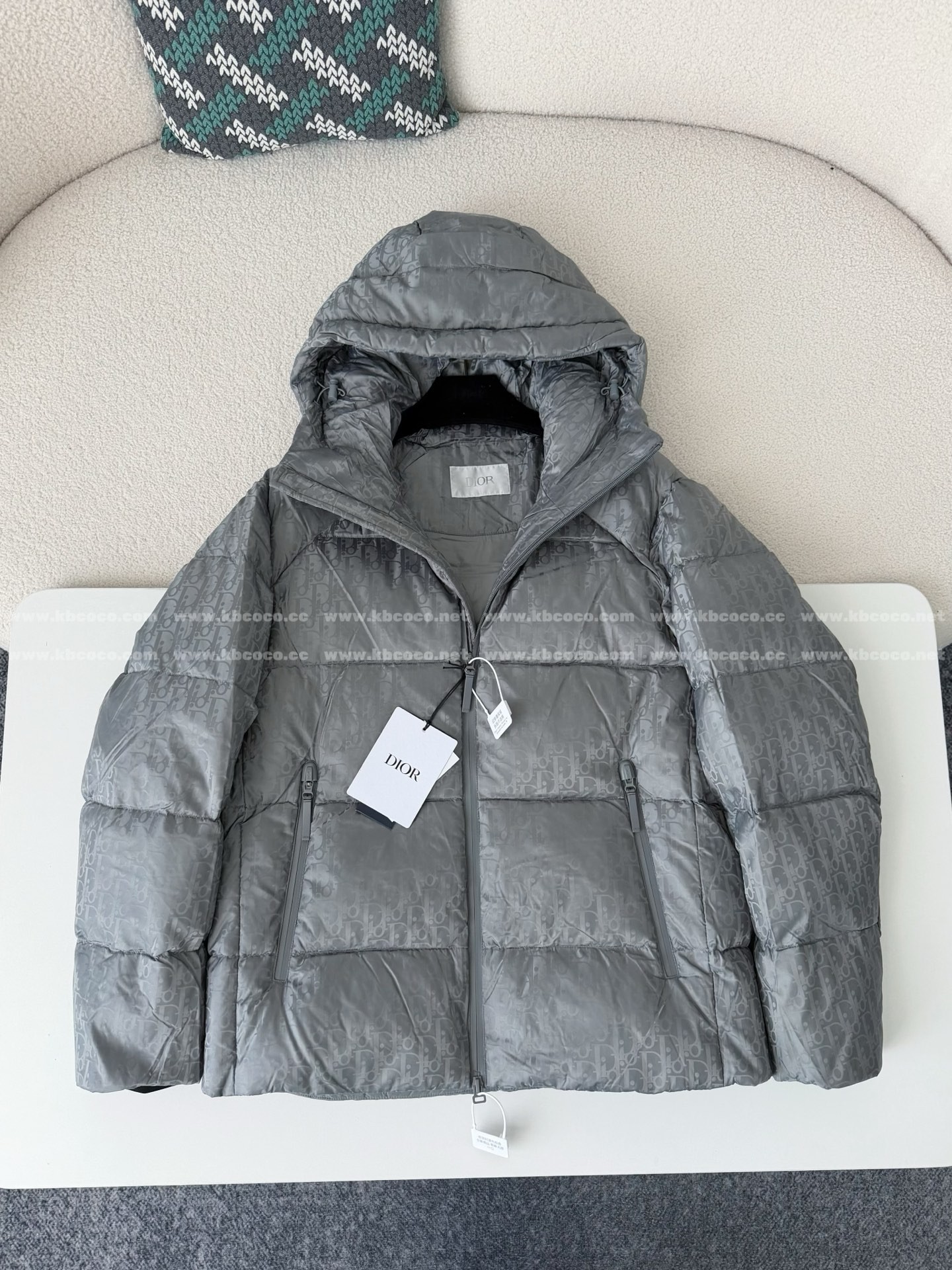 「#6385」DIOR All-Over Letter Logo Down Jacket