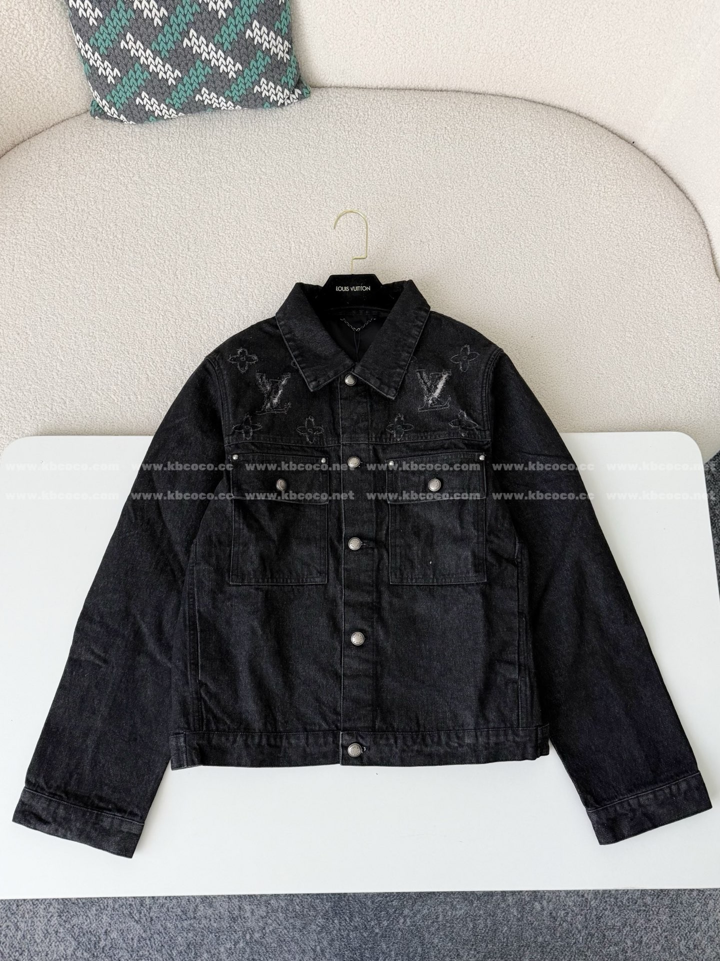 「#6412」Louis Vuitton Washed Denim Jacket