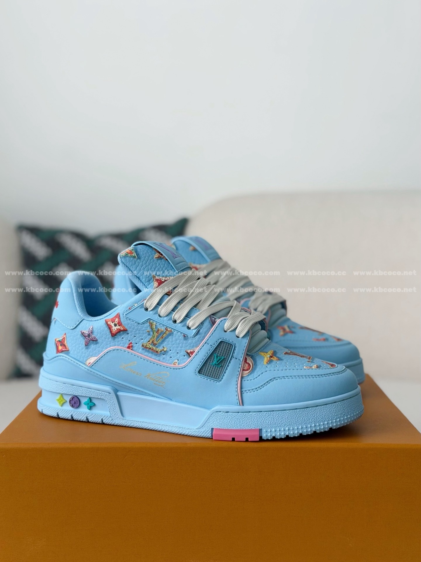 「#6463」LOUIS VUITTON TRAINER SNEAKERS