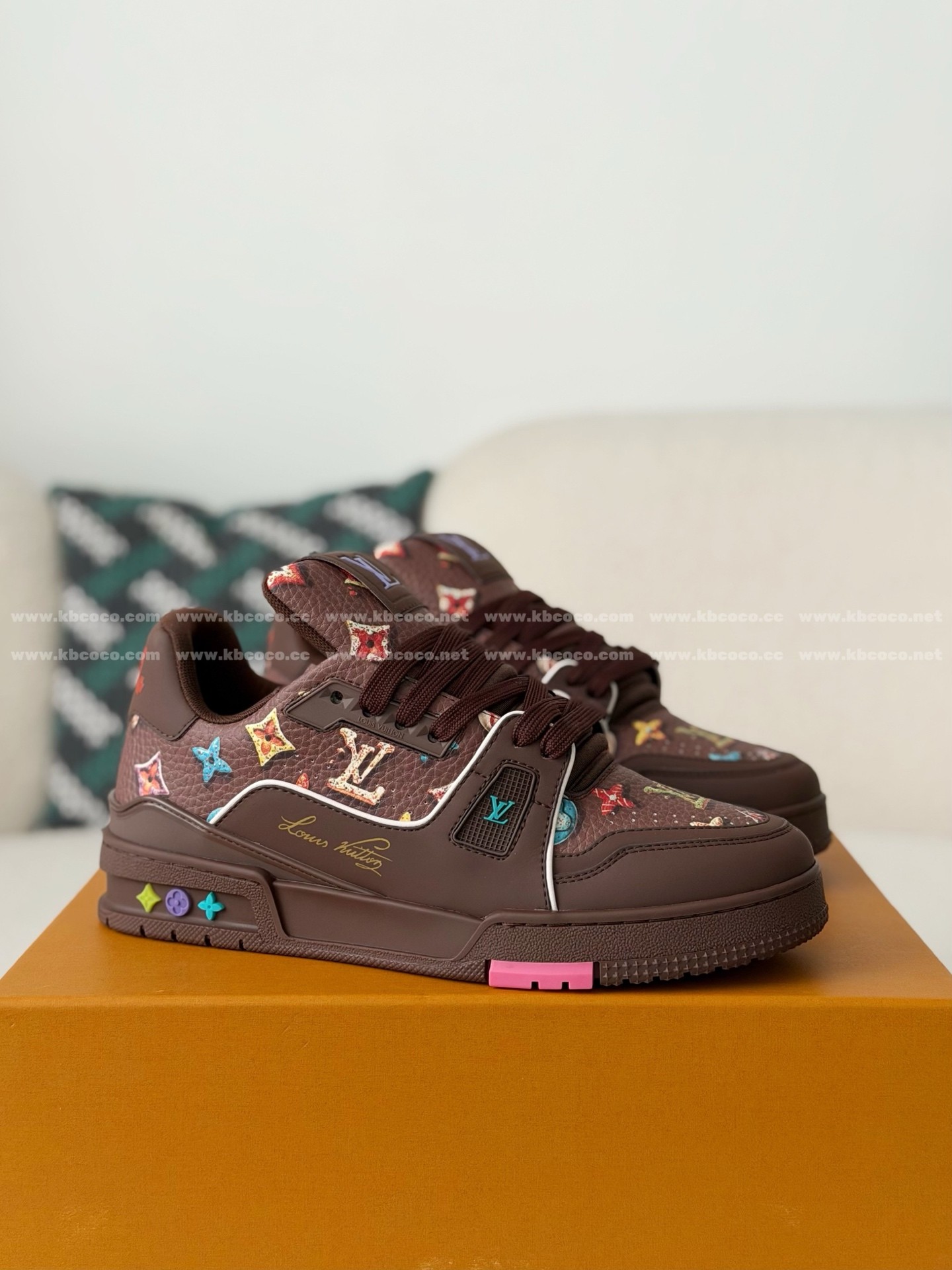 「#6464」LOUIS VUITTON TRAINER SNEAKERS