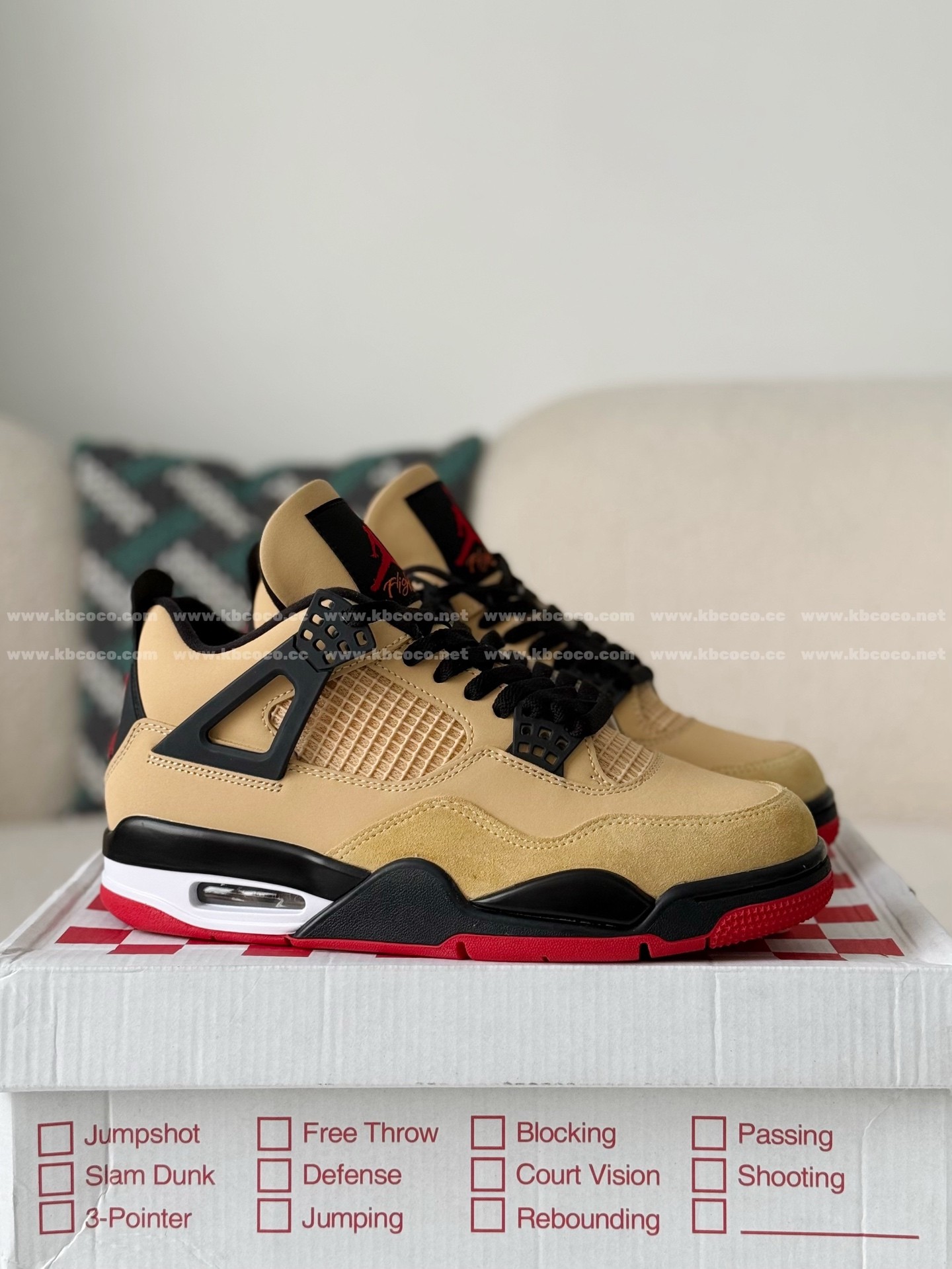 「#6647」Jordan Air Jordan 4 Retro Basketball Shoes