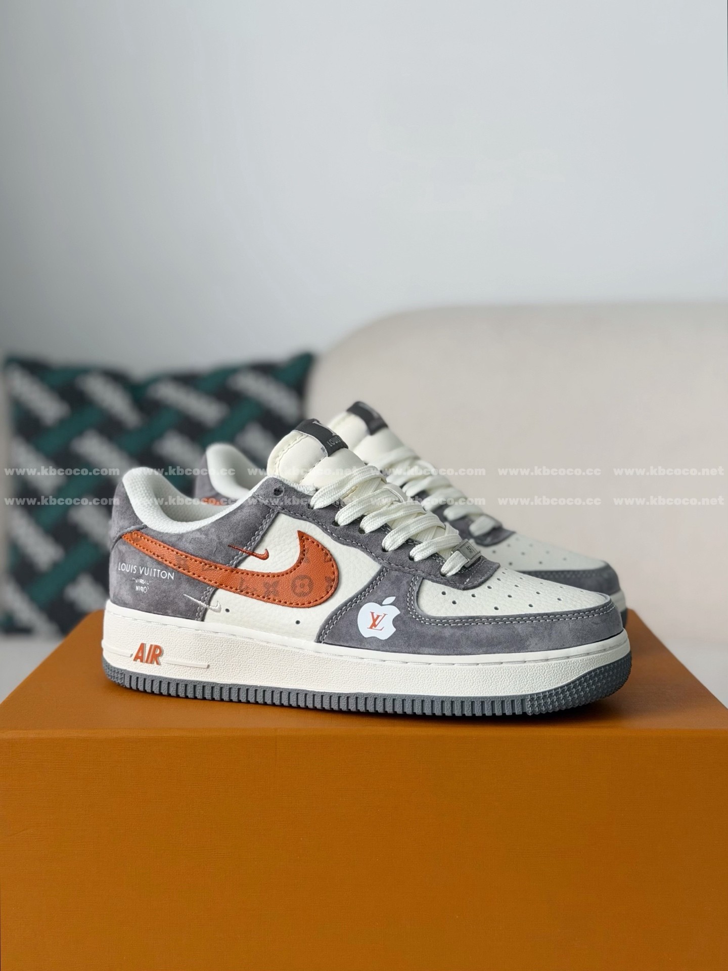 「#6750」Louis Vuitton x Nike Air Force 1 Sneakers