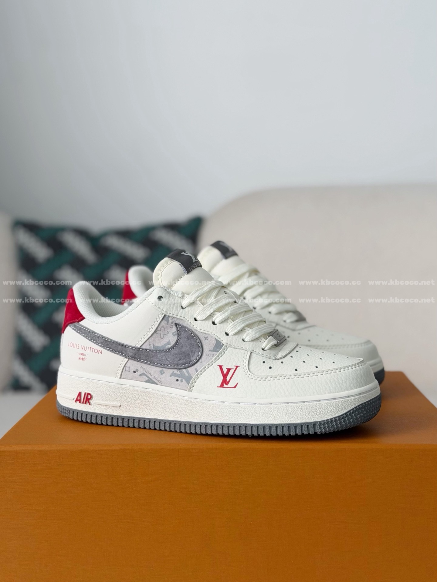 「#6751」Louis Vuitton x Nike Air Force 1 Sneakers