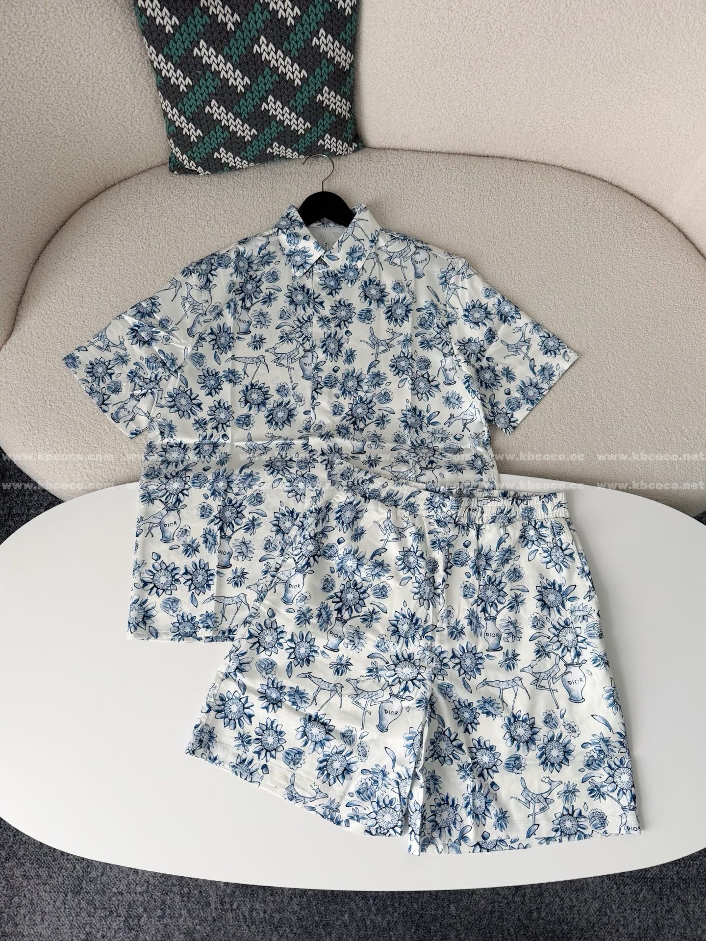 「#6756」DIOR SHIRT PRINTED SET