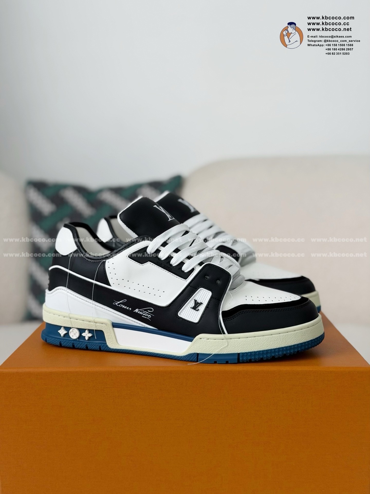 「#6939」LOUIS VUITTON TRAINER SNEAKERS