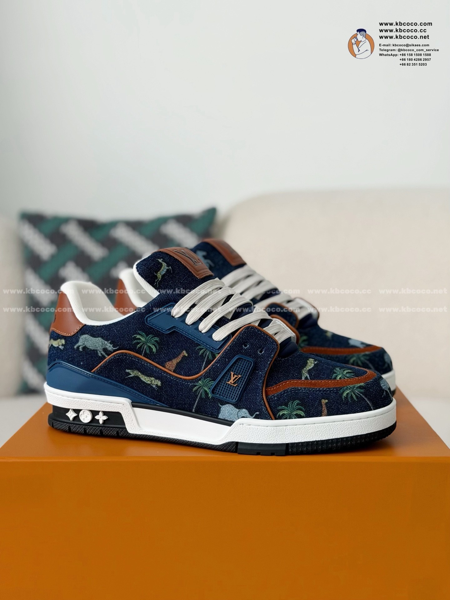 「#6971」LOUIS VUITTON TRAINER SNEAKERS