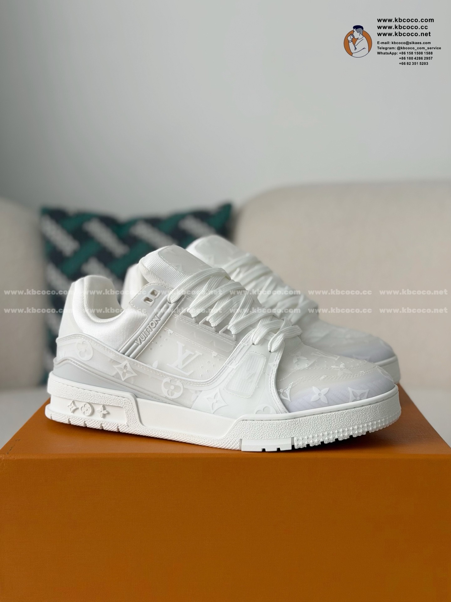 「#7039」LOUIS VUITTON TRAINER SNEAKERS