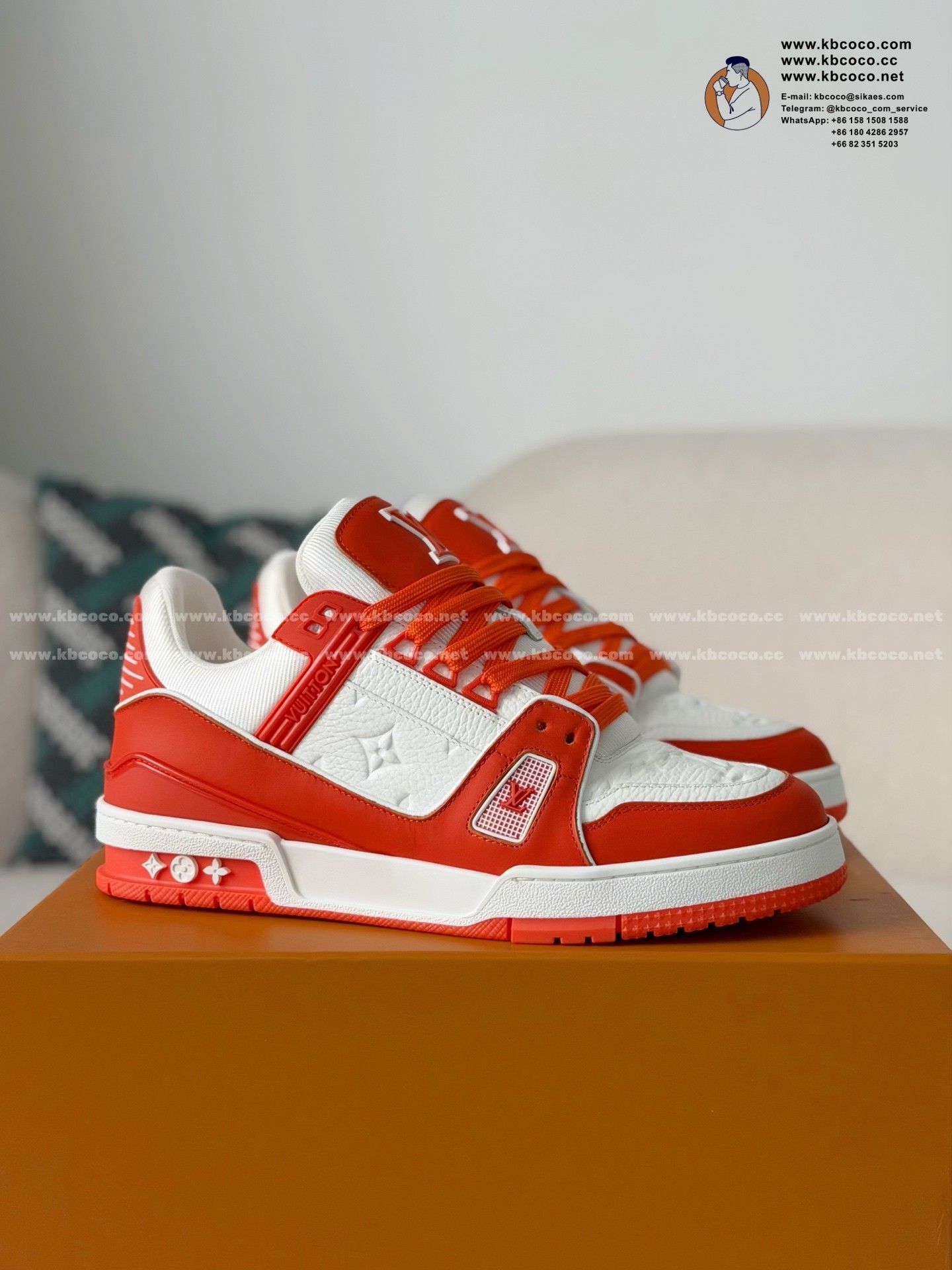 「#7196」LOUIS VUITTON TRAINER SNEAKERS