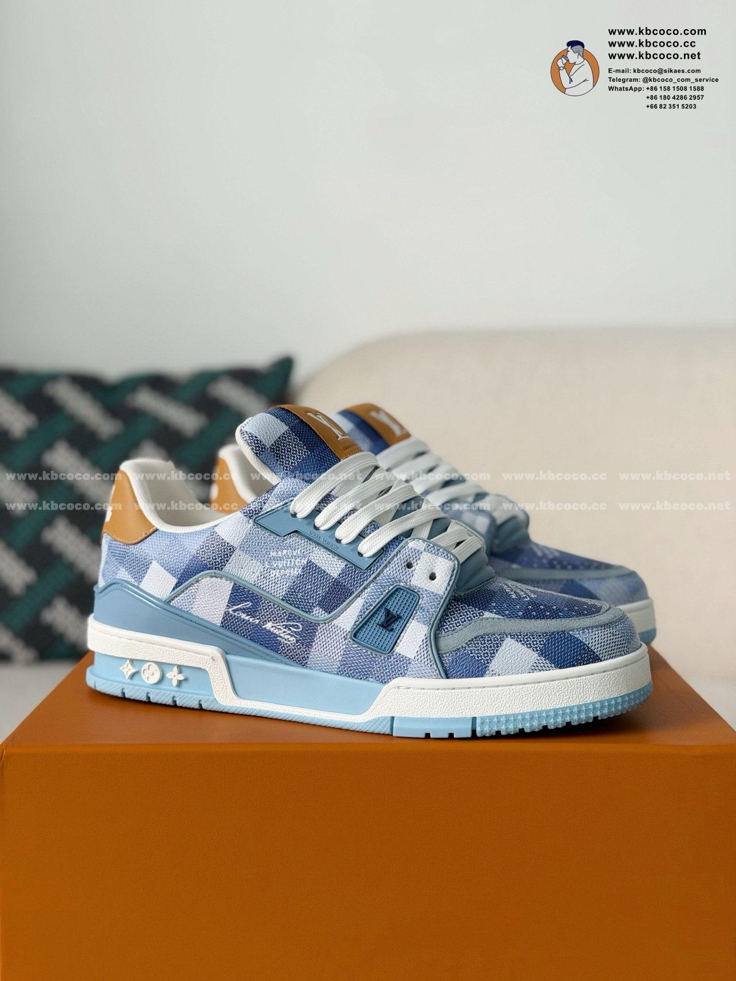 「#7224」LOUIS VUITTON TRAINER SNEAKERS