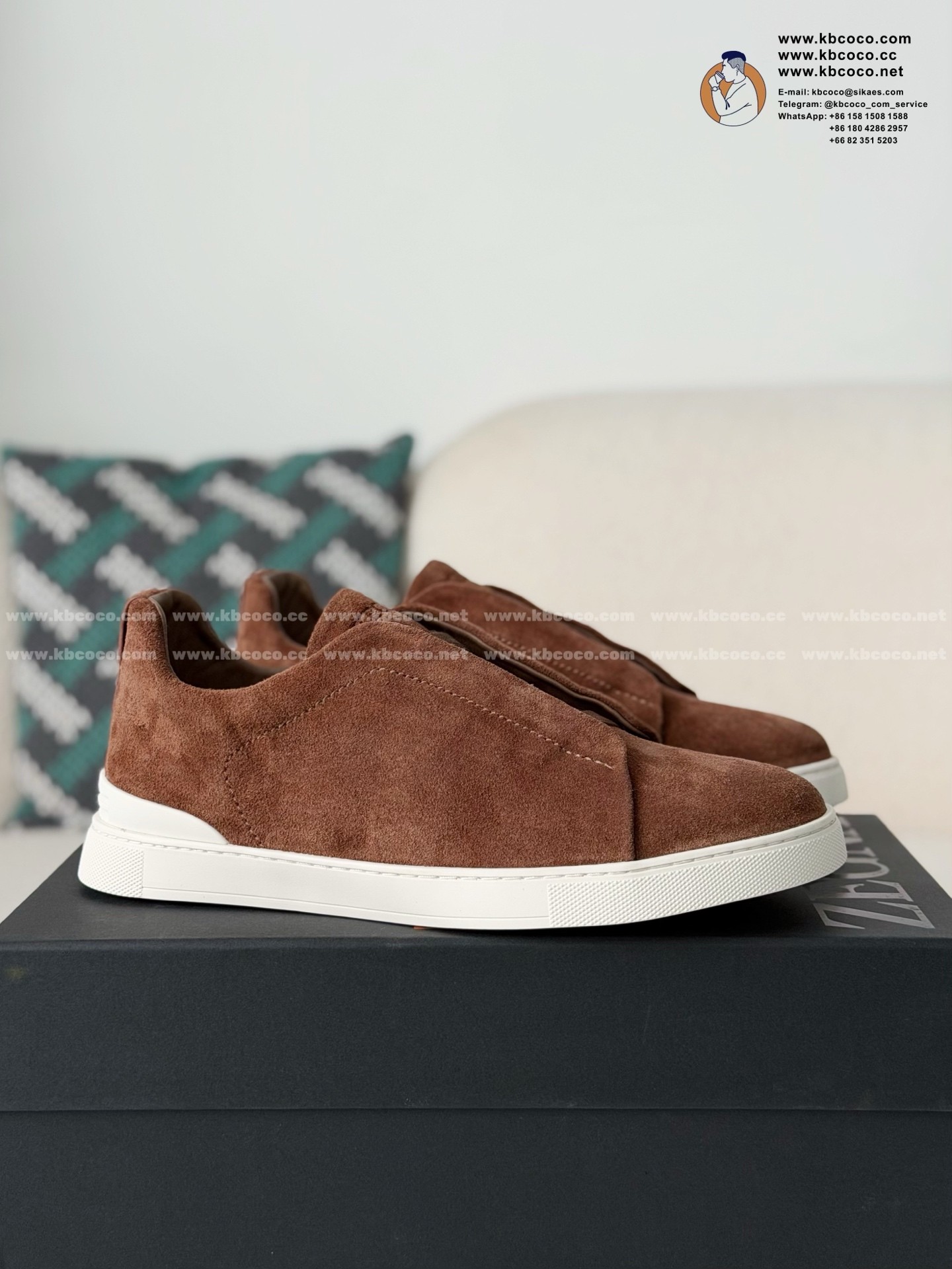 「#7255」Zegna Triple Stitch Sneakers