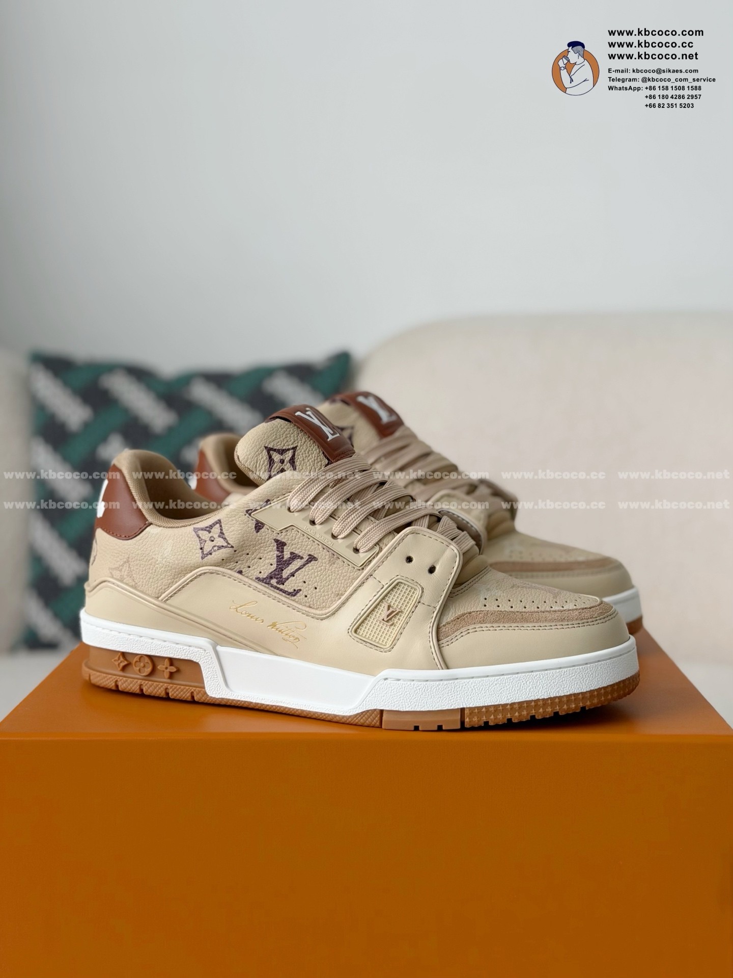 「#7320」LOUIS VUITTON TRAINER SNEAKERS