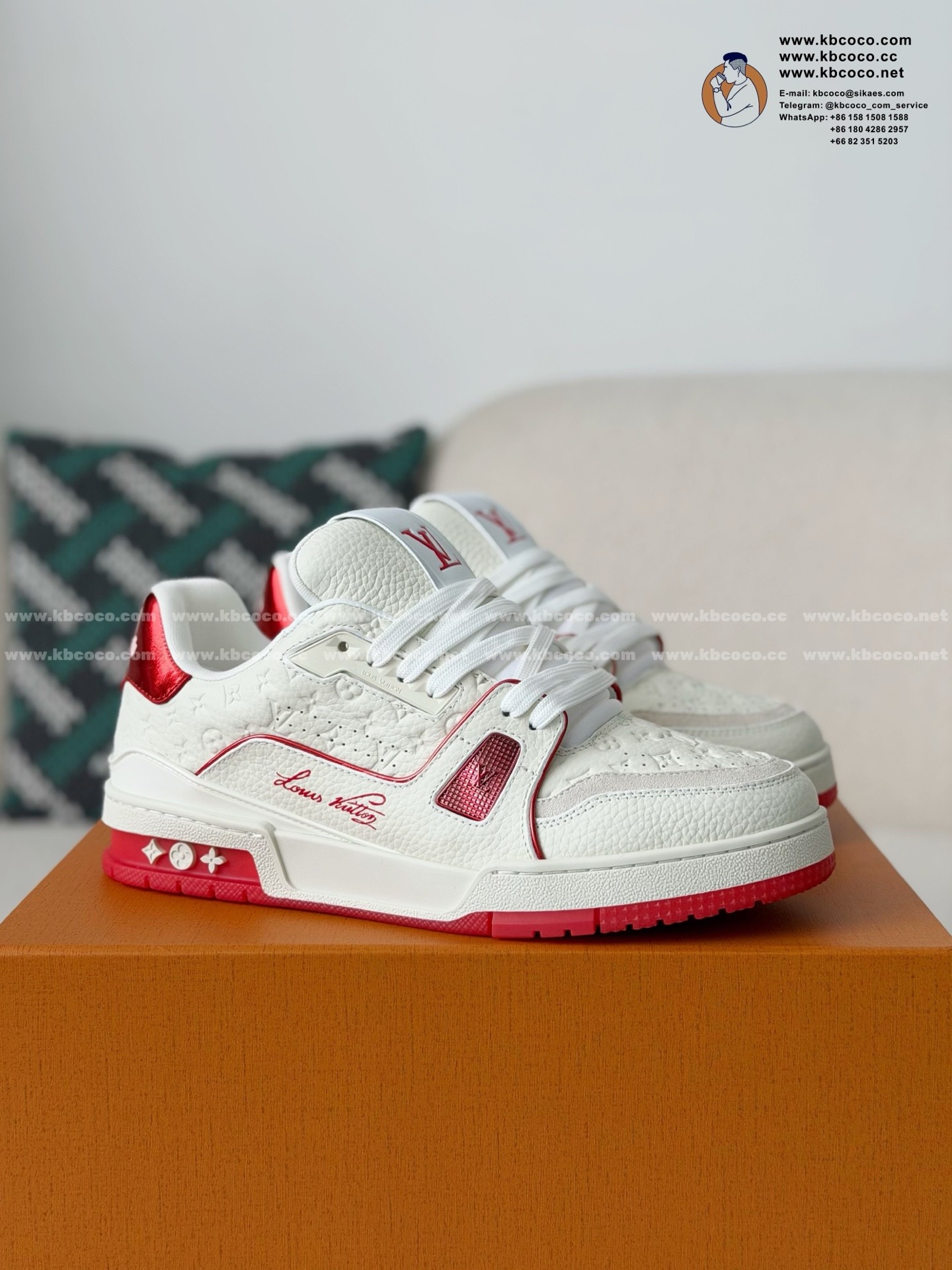 「#7350」LOUIS VUITTON TRAINER SNEAKERS