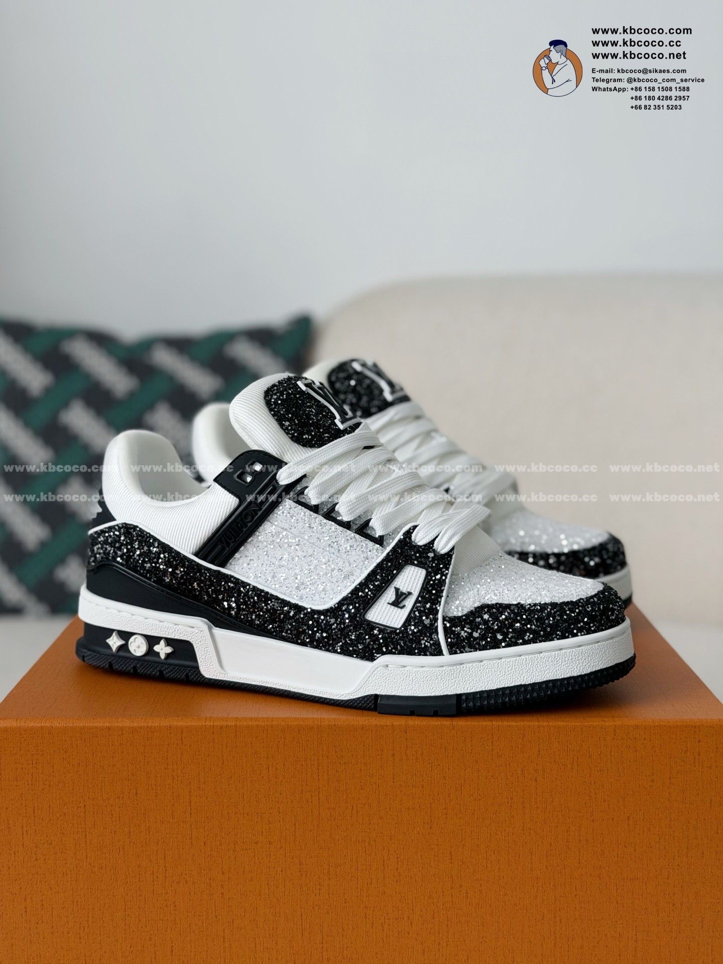 「#7351」LOUIS VUITTON TRAINER SNEAKERS