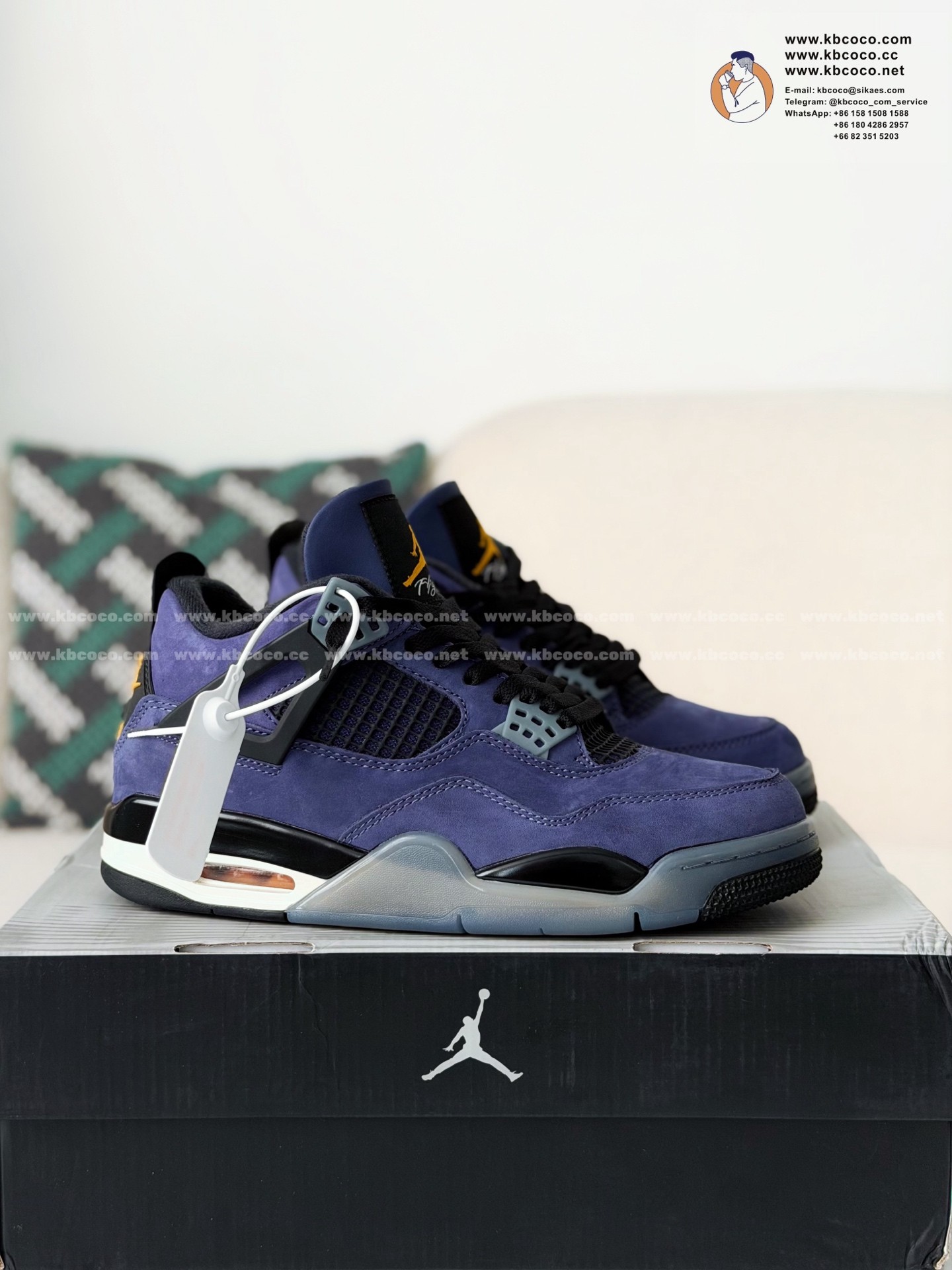 「#7379」Jordan Air Jordan 4 Retro Basketball Shoes