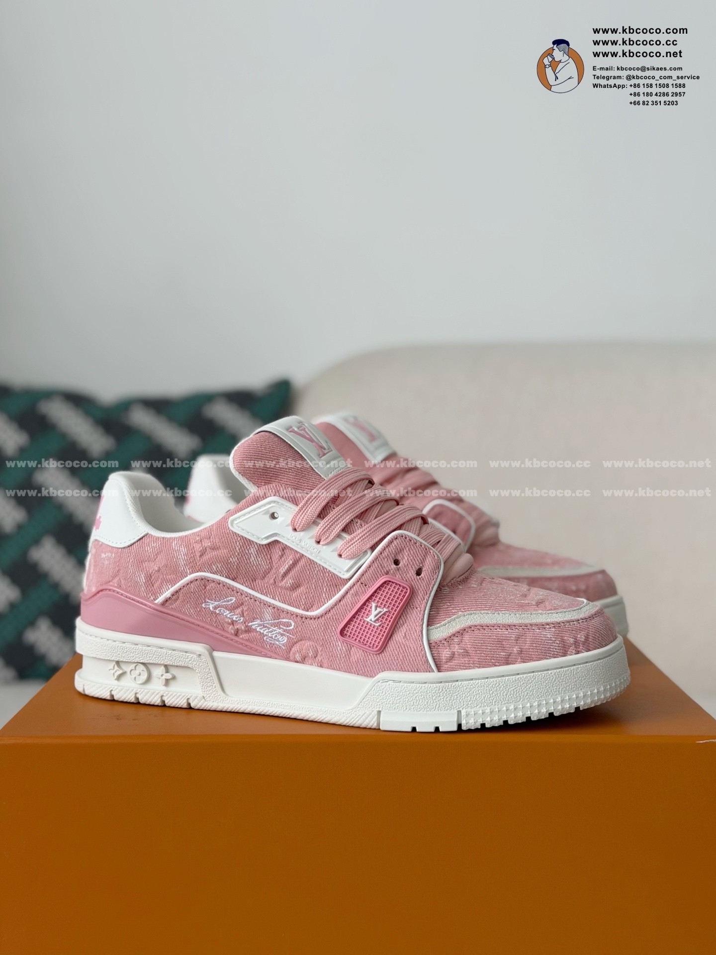 「#7393」LOUIS VUITTON TRAINER SNEAKERS