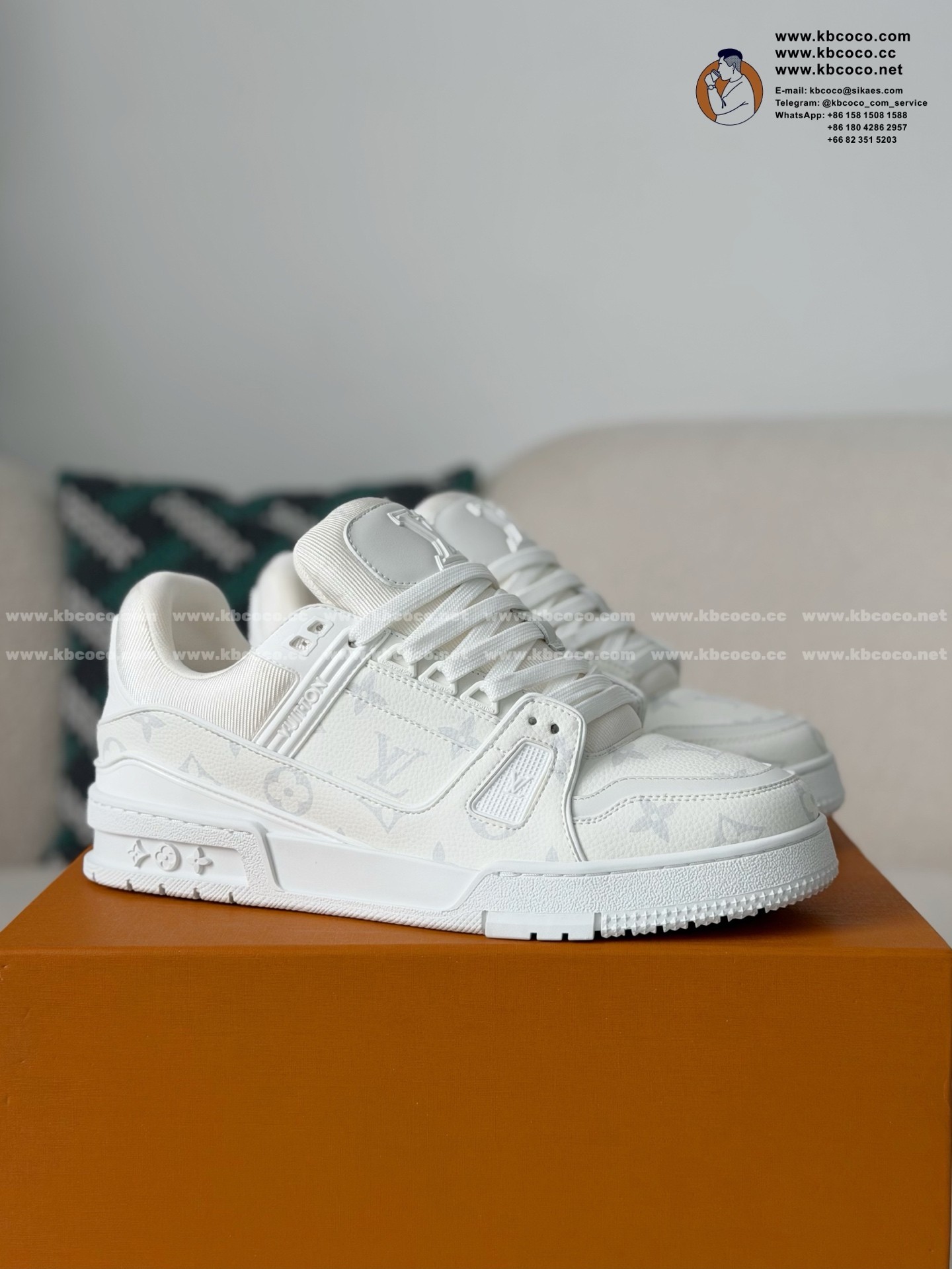 「#7411」LOUIS VUITTON TRAINER SNEAKERS