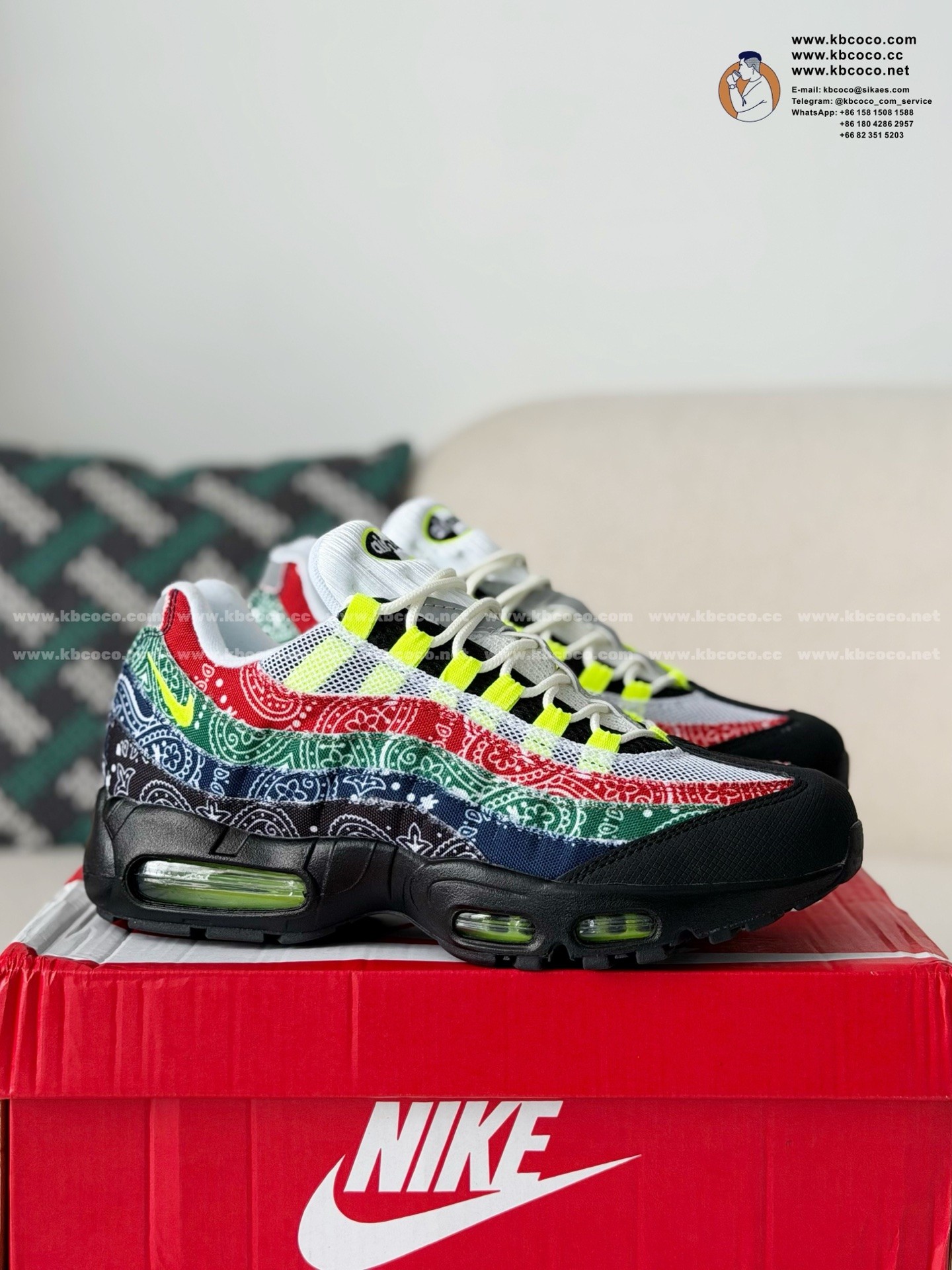 「#7415」Nike Air Max 95 Big Bubble Running Shoes