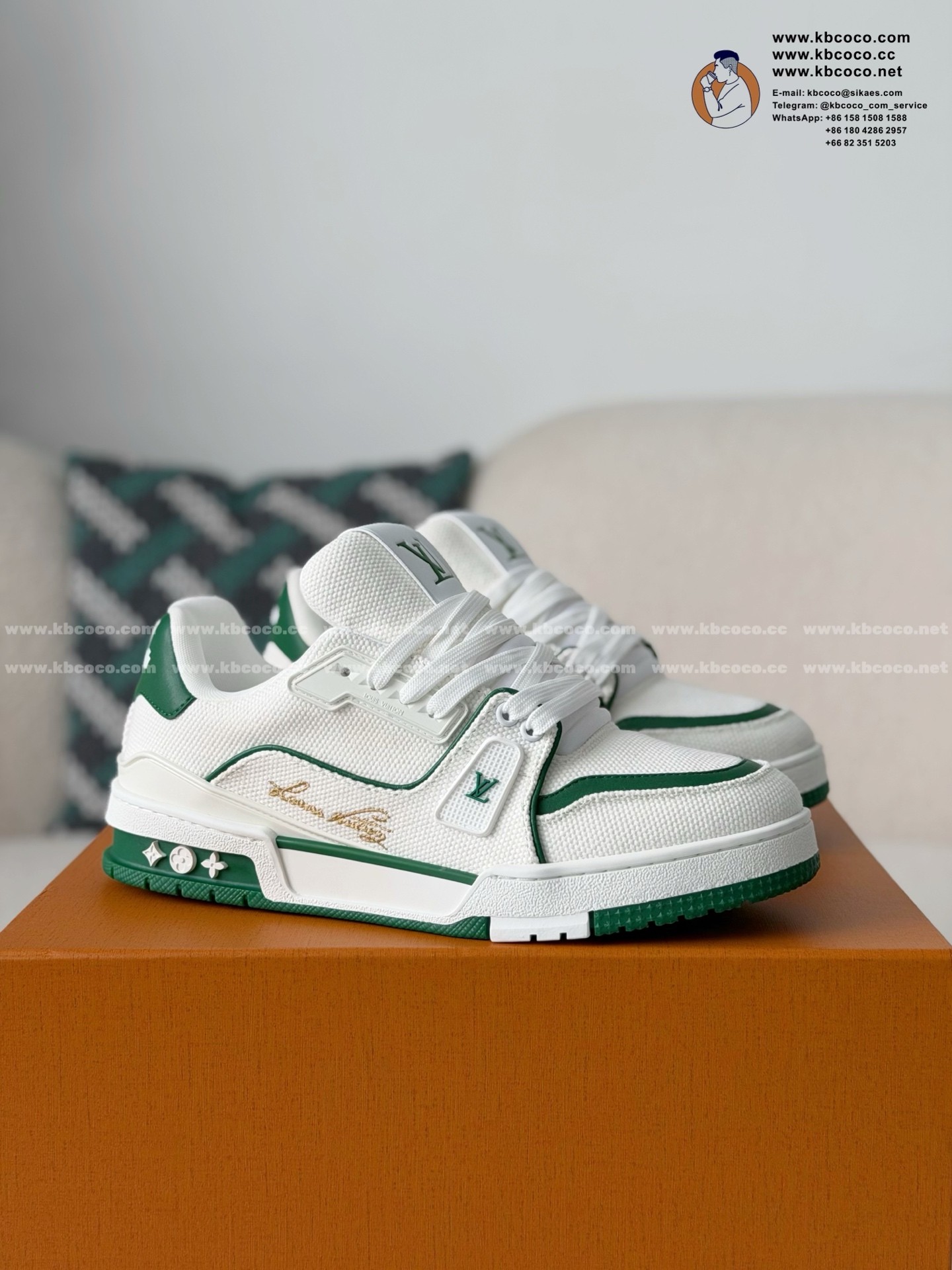 「#7505」LOUIS VUITTON TRAINER SNEAKERS