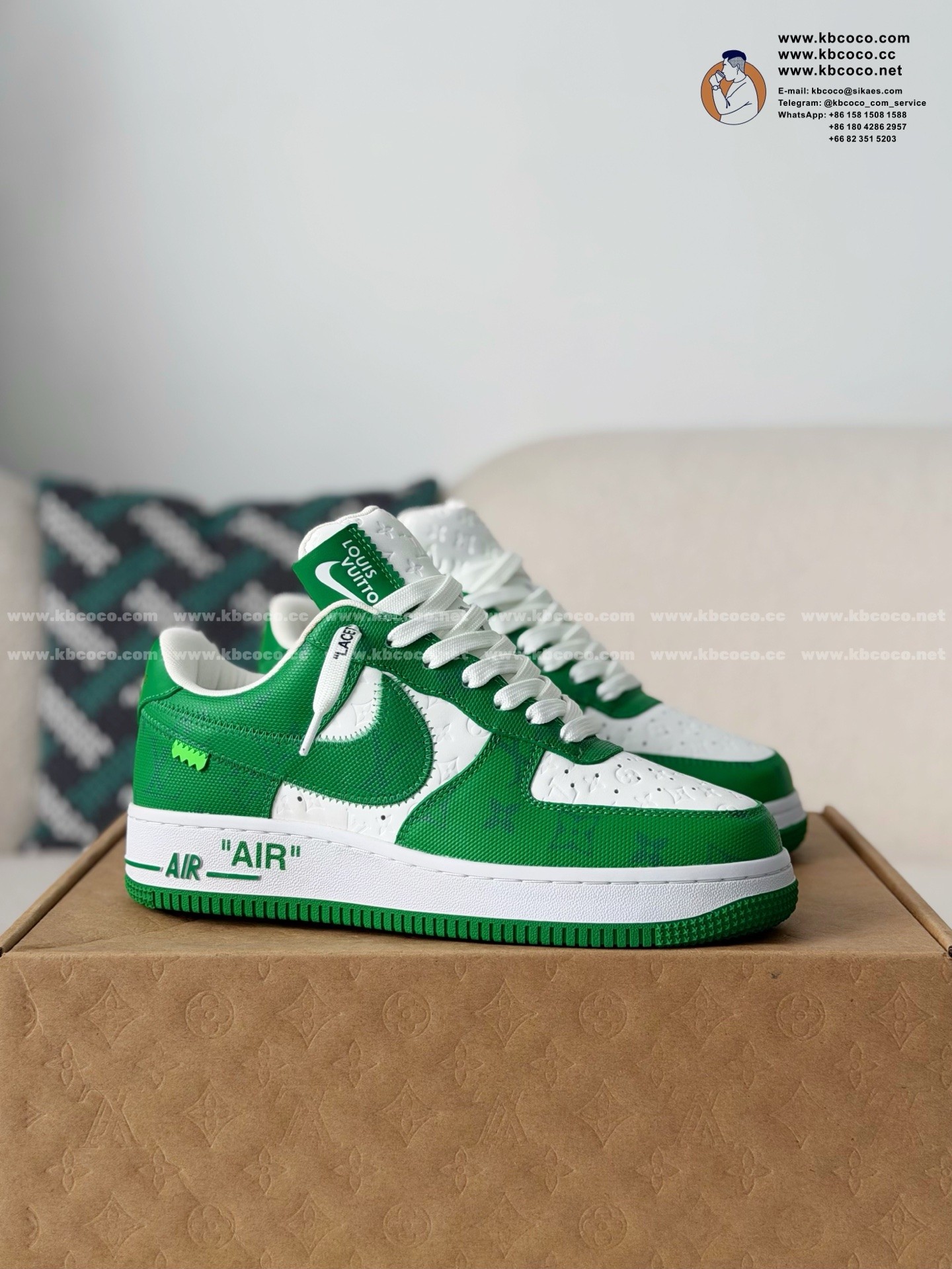 「#318」LOUIS VUITTON × NIKE AIR FORCE 1 SNEAKER