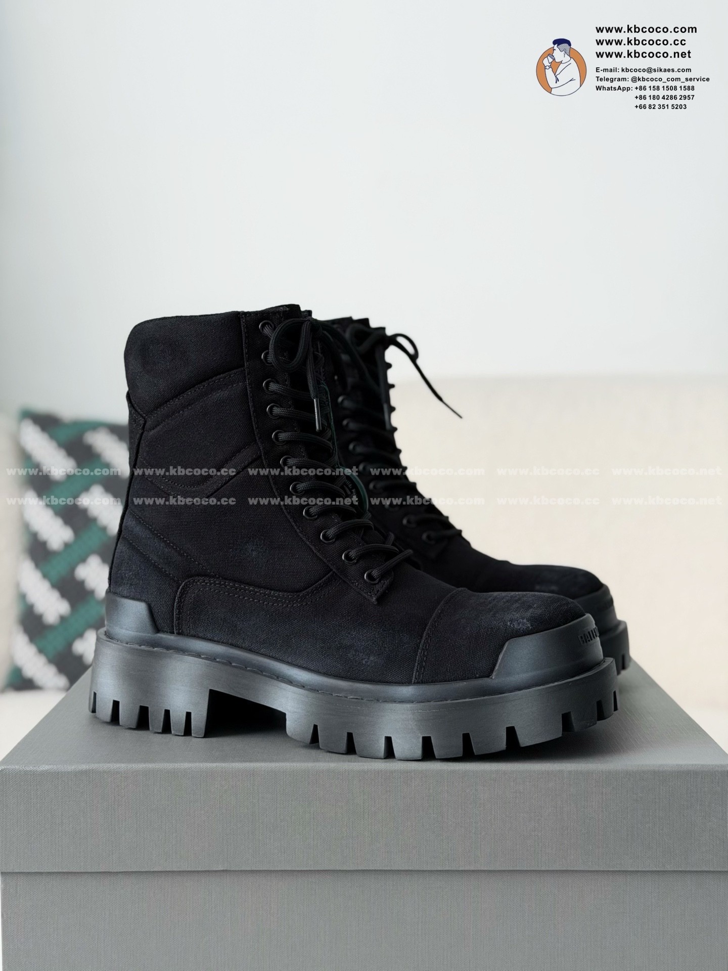 「#7597」Balenciaga Combat Strike Dr. Martens Boots