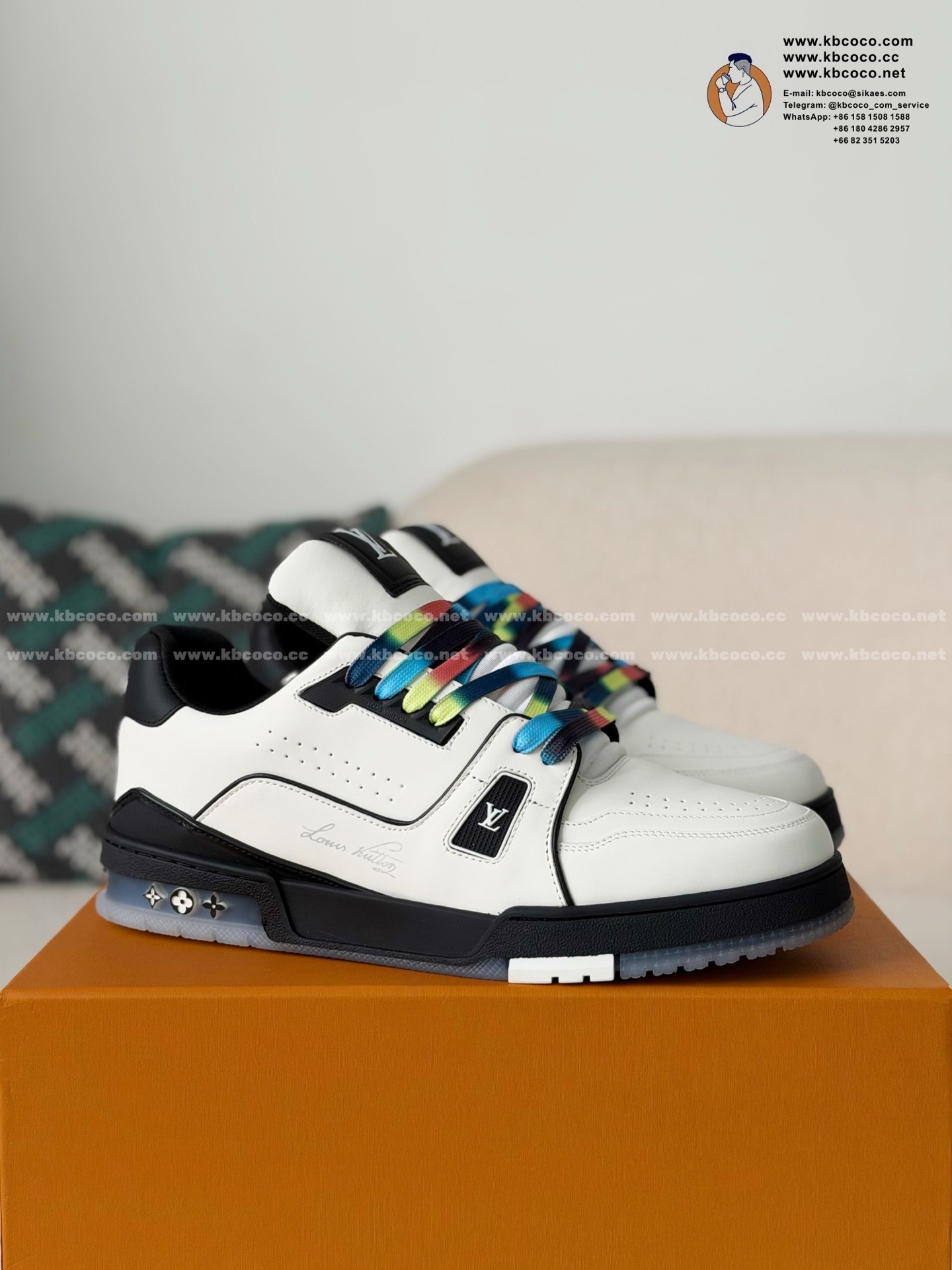 「#7612」LOUIS VUITTON TRAINER SNEAKERS
