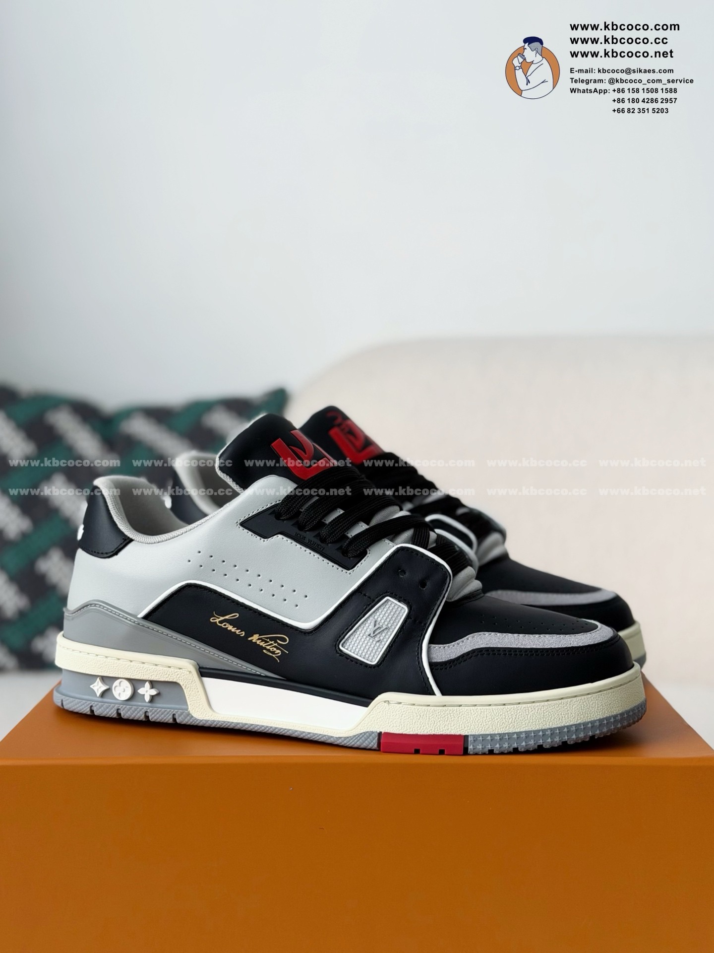「#7617」LOUIS VUITTON TRAINER SNEAKERS