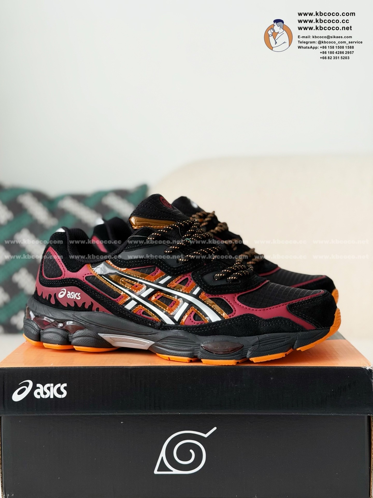 「#7618」Asics x Naruto GEL-NYC  Casual Shoes
