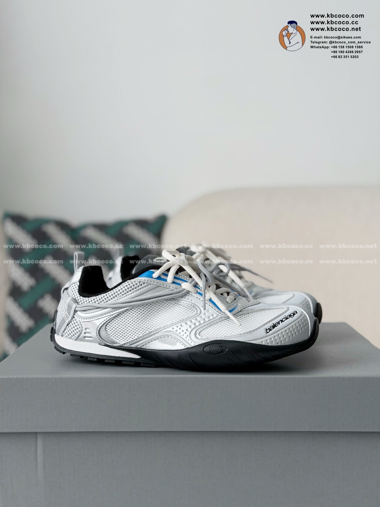「#7624」Balenciaga Radar Gradient Lines Sneaker