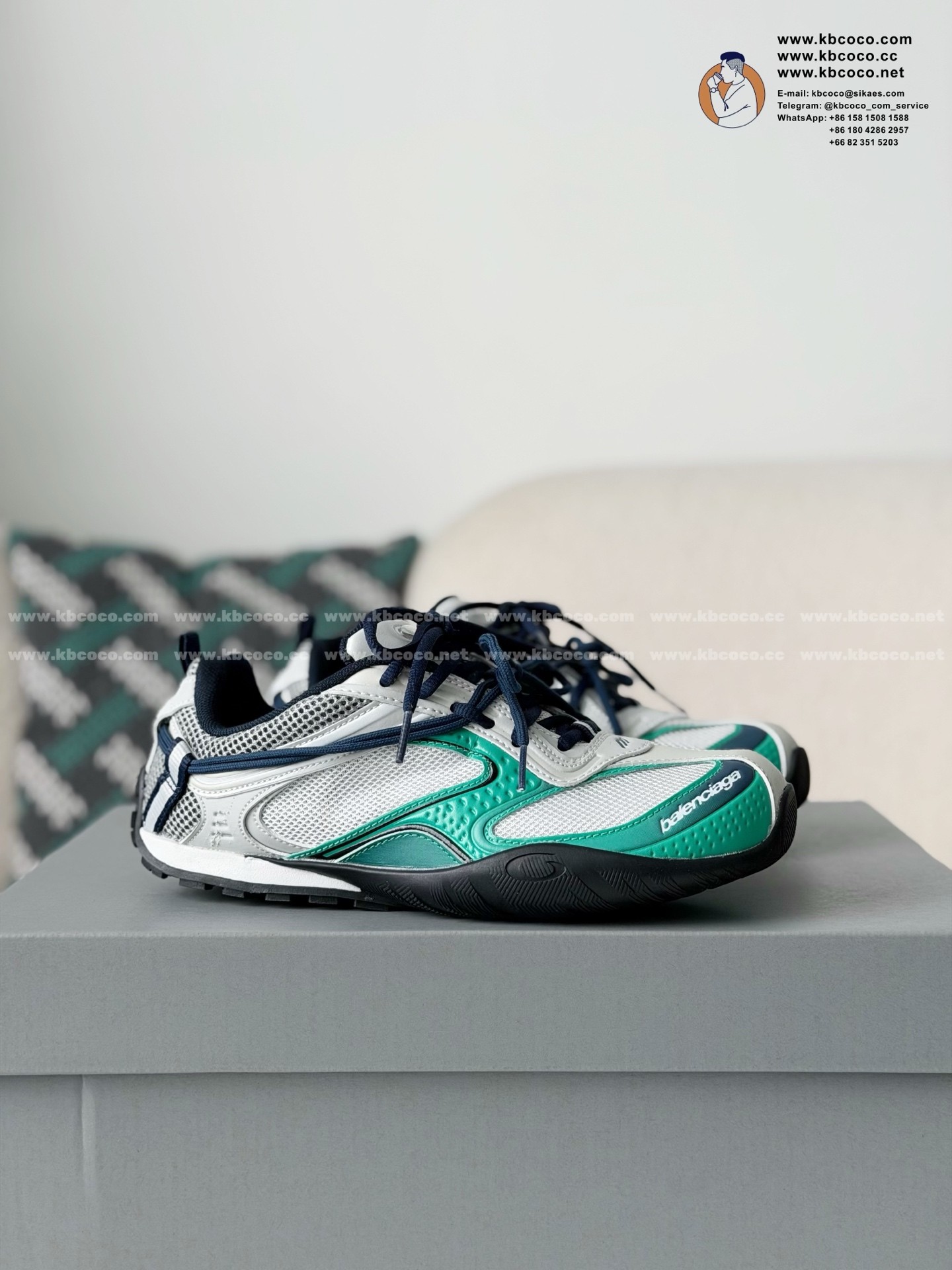 「#7625」Balenciaga Radar Gradient Lines Sneaker